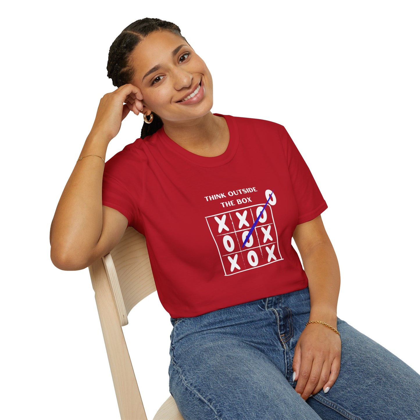Think Outside the Box Unisex T-Shirt - Creative & Motivational Graphic Tee