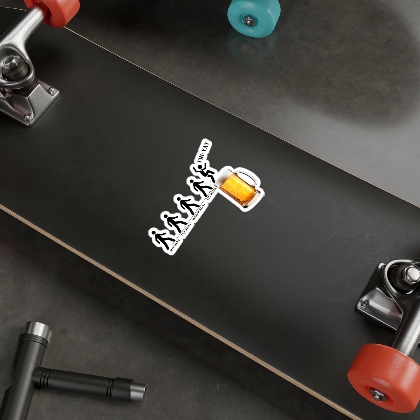 Friday Beer, Kiss-Cut Vinyl Decals