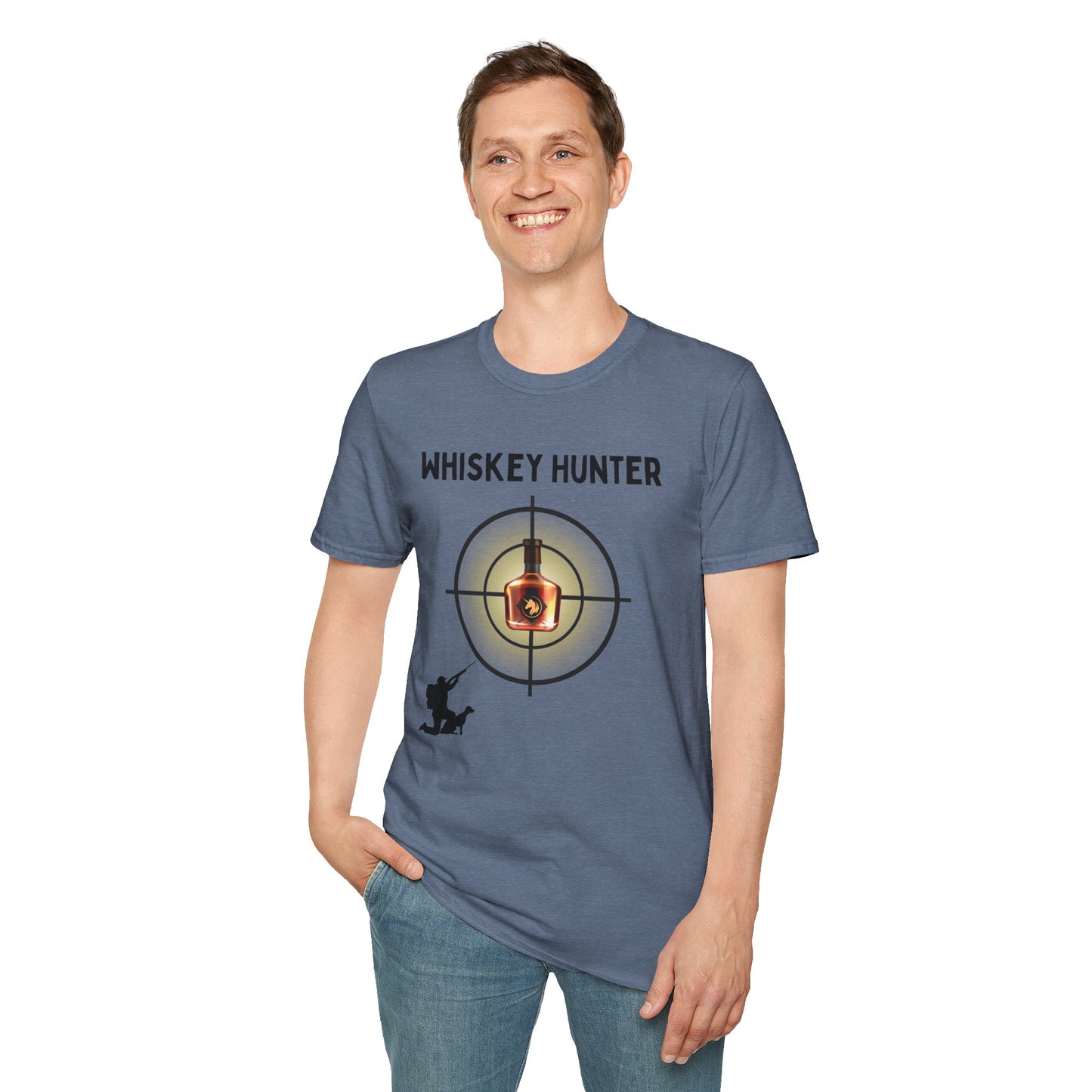 Whiskey Hunter Unisex Softstyle T-Shirt - For Hunting Enthusiasts
