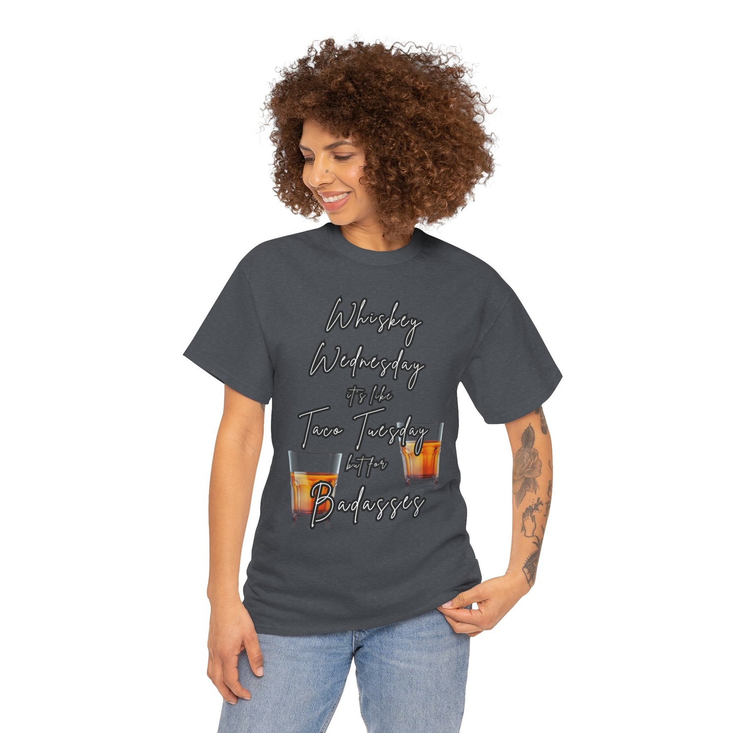 Whiskey Wednesday, Unisex Heavy Cotton Tee