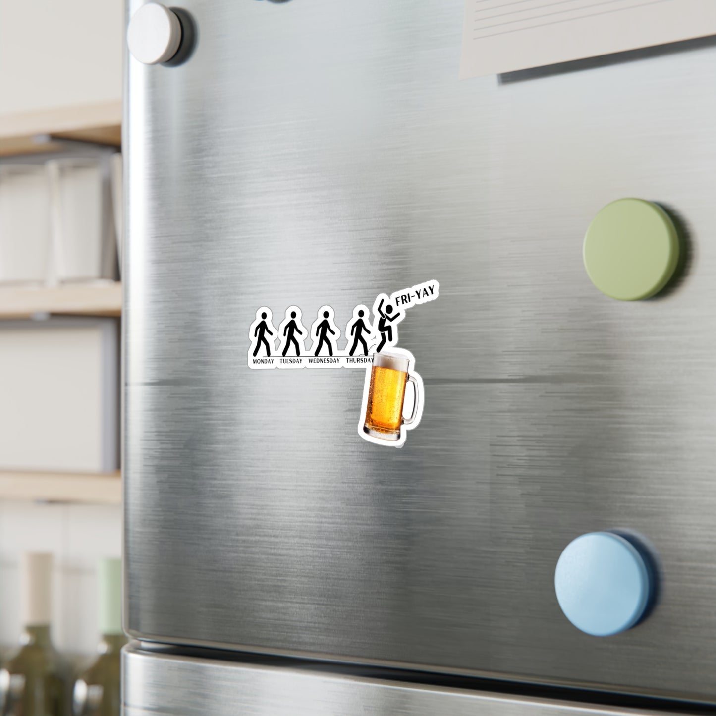 Friday Beer, Kiss-Cut Vinyl Decals