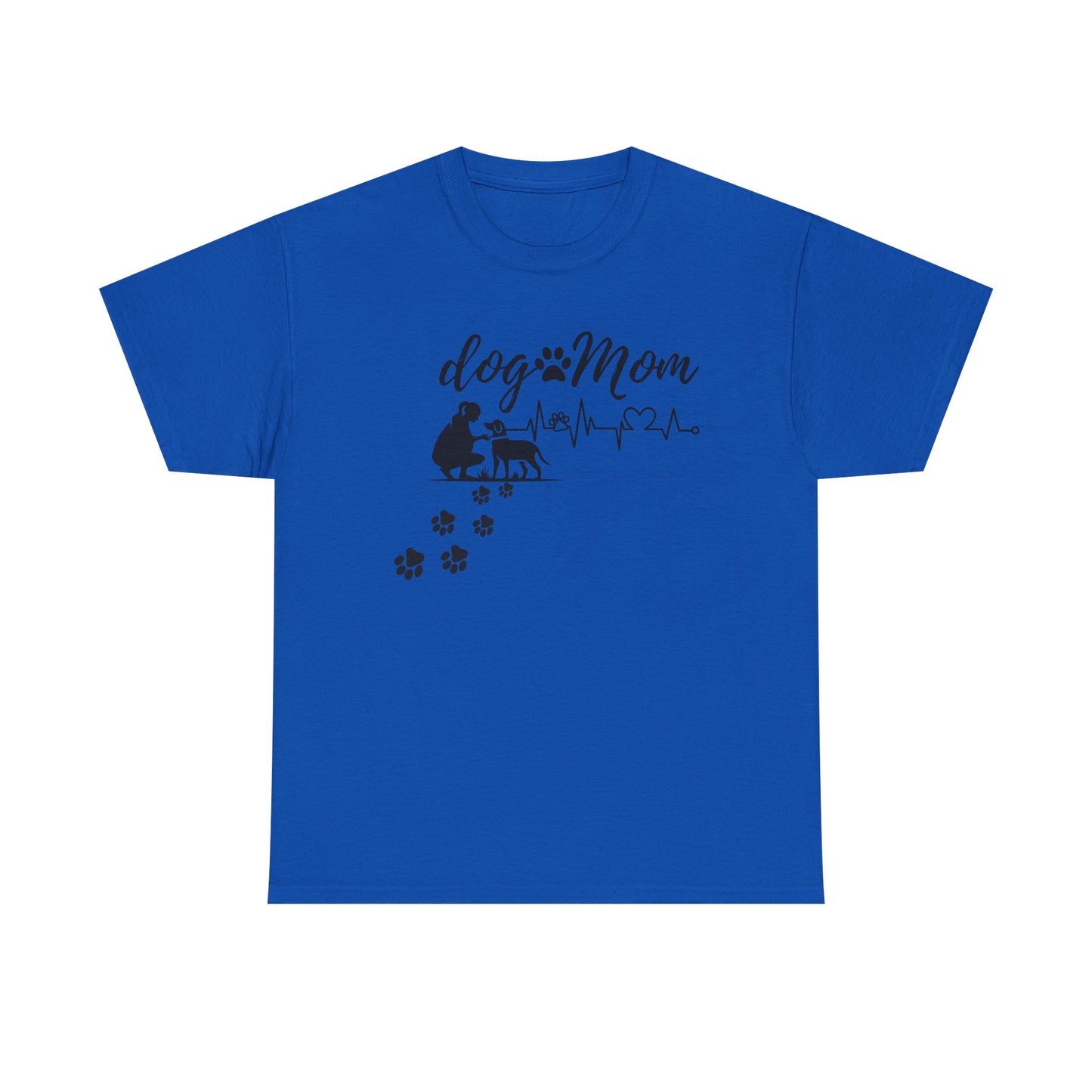 Cute Dog Mom Unisex Heavy Cotton Tee - Perfect Gift for Dog Lovers