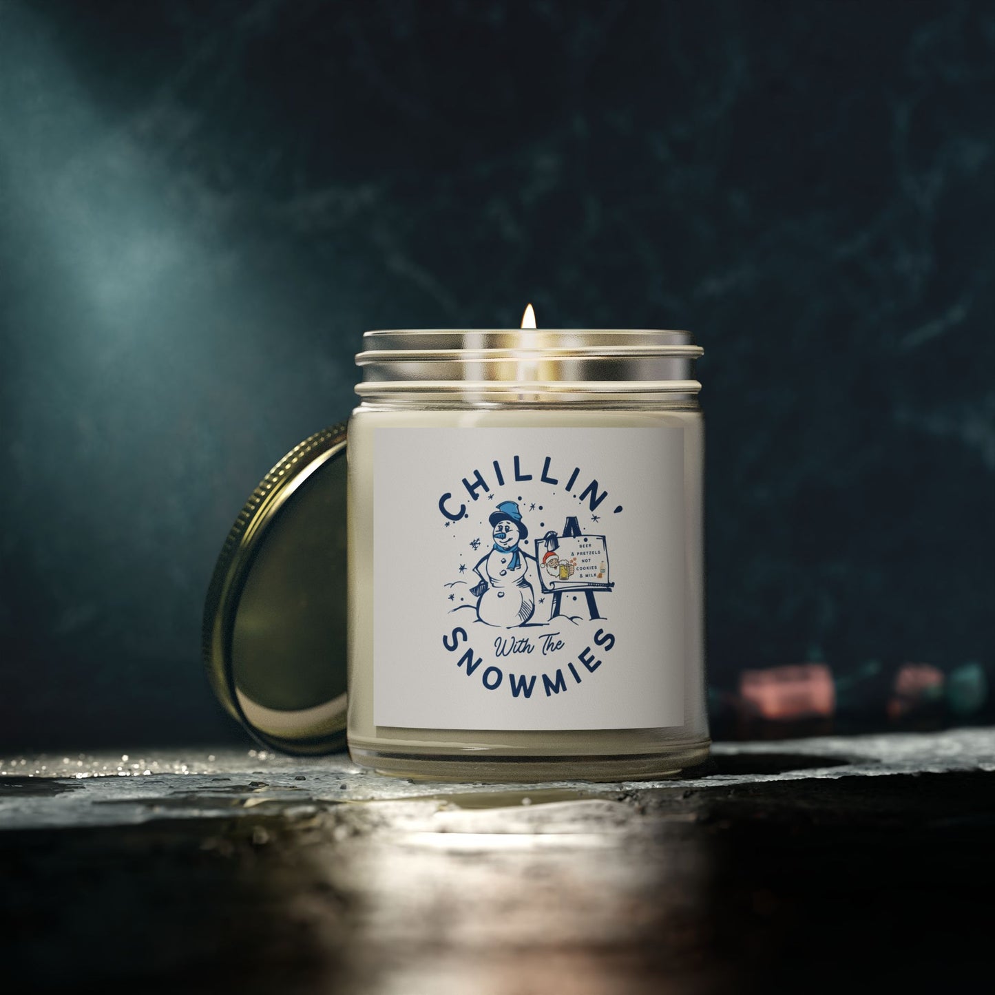 Chillin' Snowmies Scented Candle - Cozy Winter Vibe (4oz & 9oz)