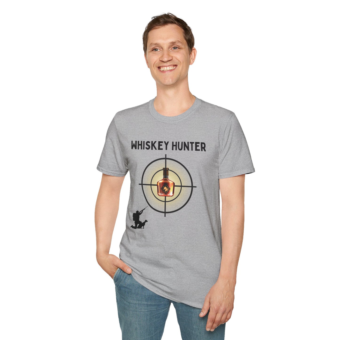 Whiskey Hunter Unisex Softstyle T-Shirt - For Hunting Enthusiasts