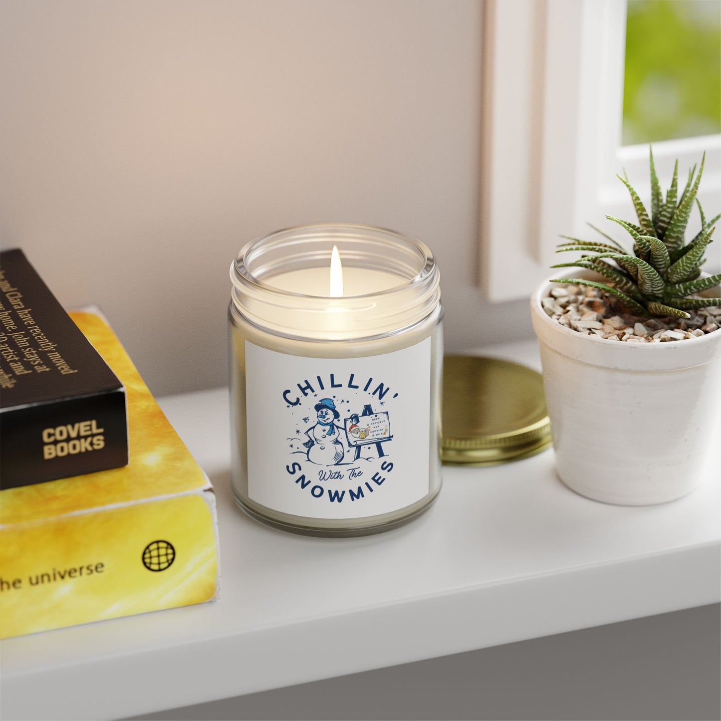 Chillin' Snowmies Scented Candle - Cozy Winter Vibe (4oz & 9oz)