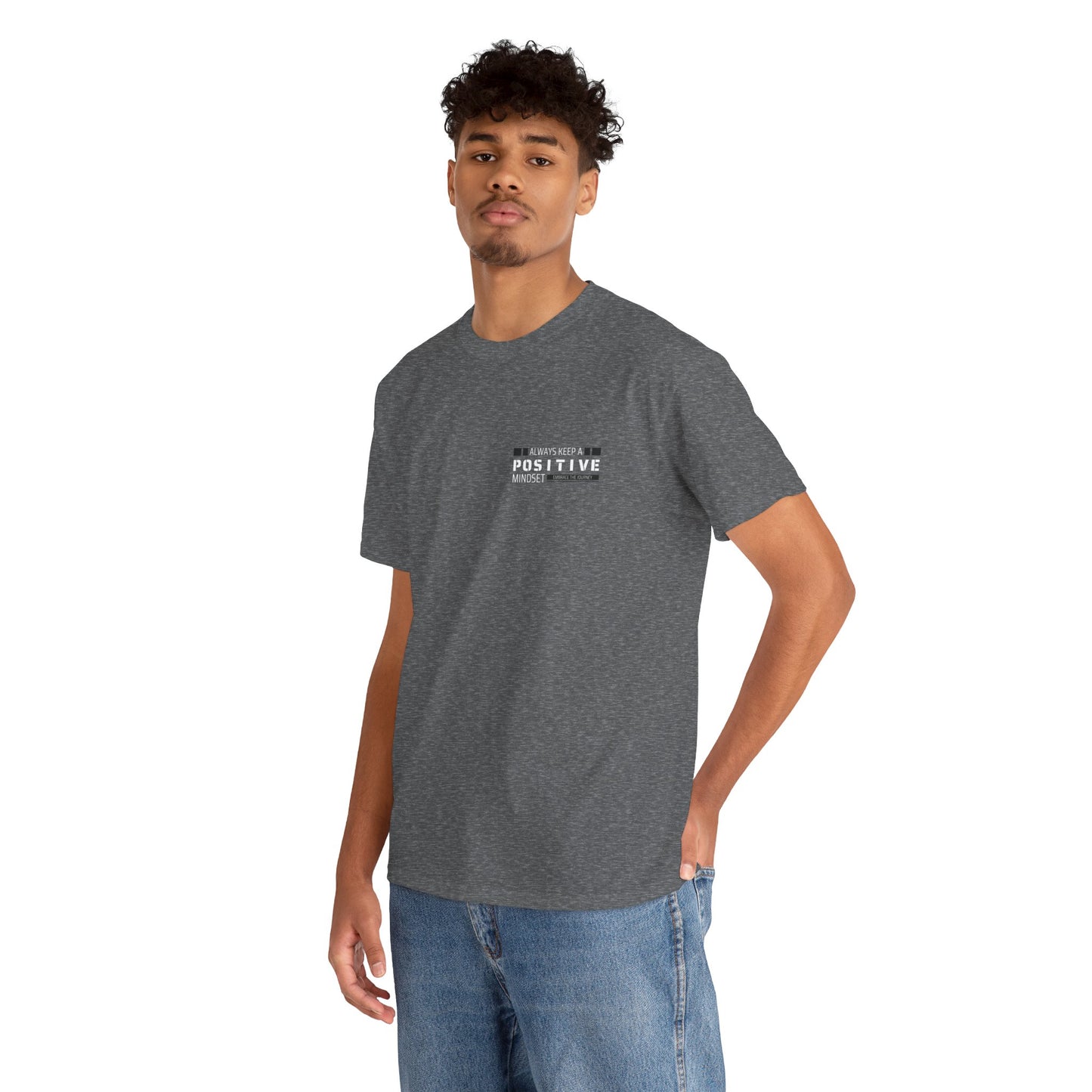 Positive Mindset Unisex Heavy Cotton Tee - Inspiring Daily Wear