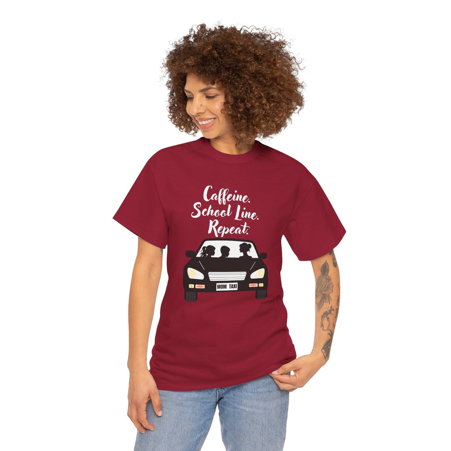 Retro Car Ride Unisex Heavy Cotton Tee - Fun Adventure Graphic Tee
