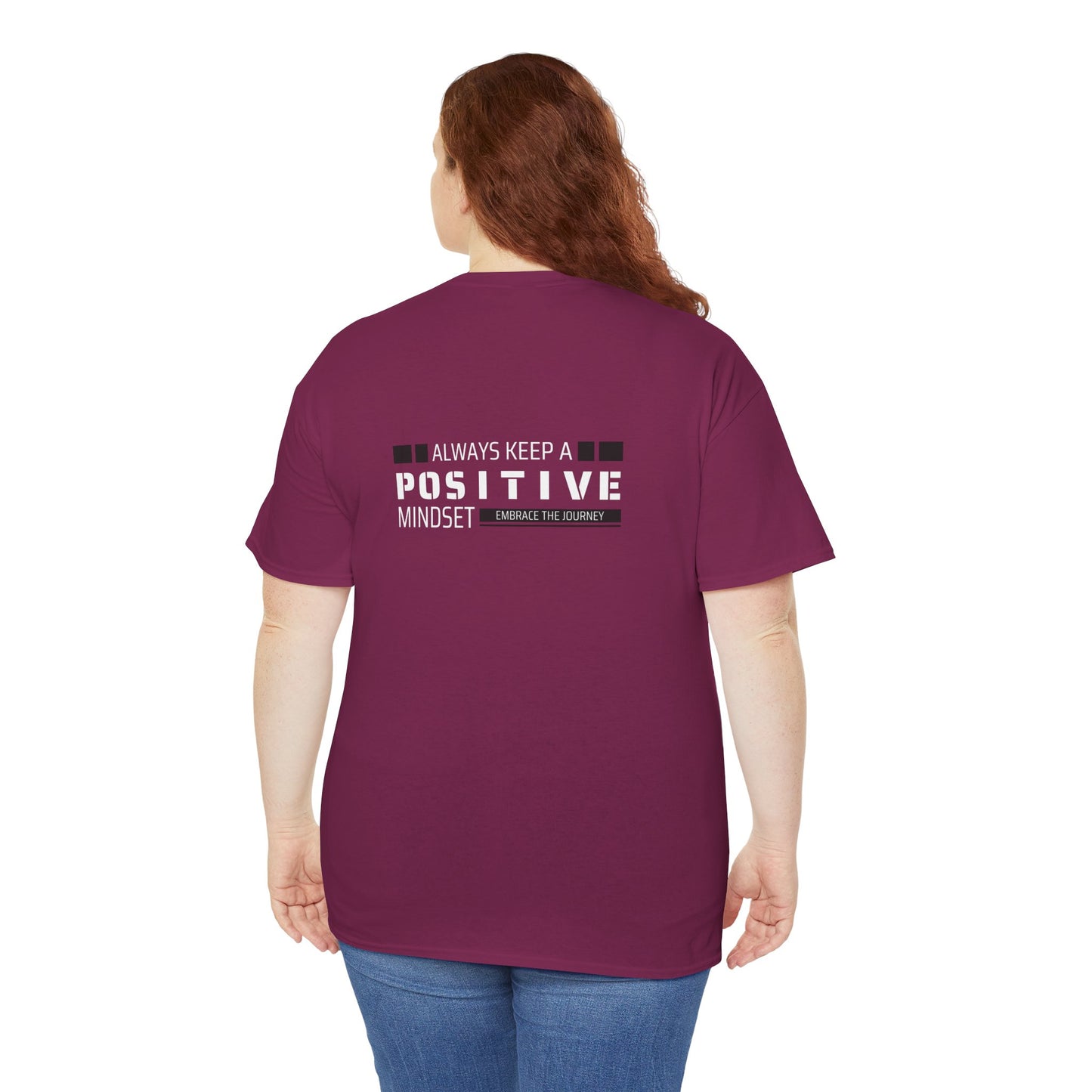 Positive Mindset Unisex Heavy Cotton Tee - Inspiring Daily Wear