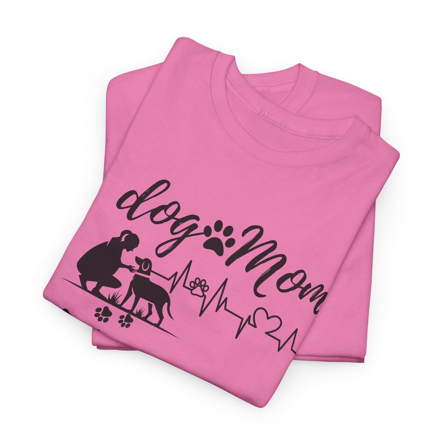 Cute Dog Mom Unisex Heavy Cotton Tee - Perfect Gift for Dog Lovers