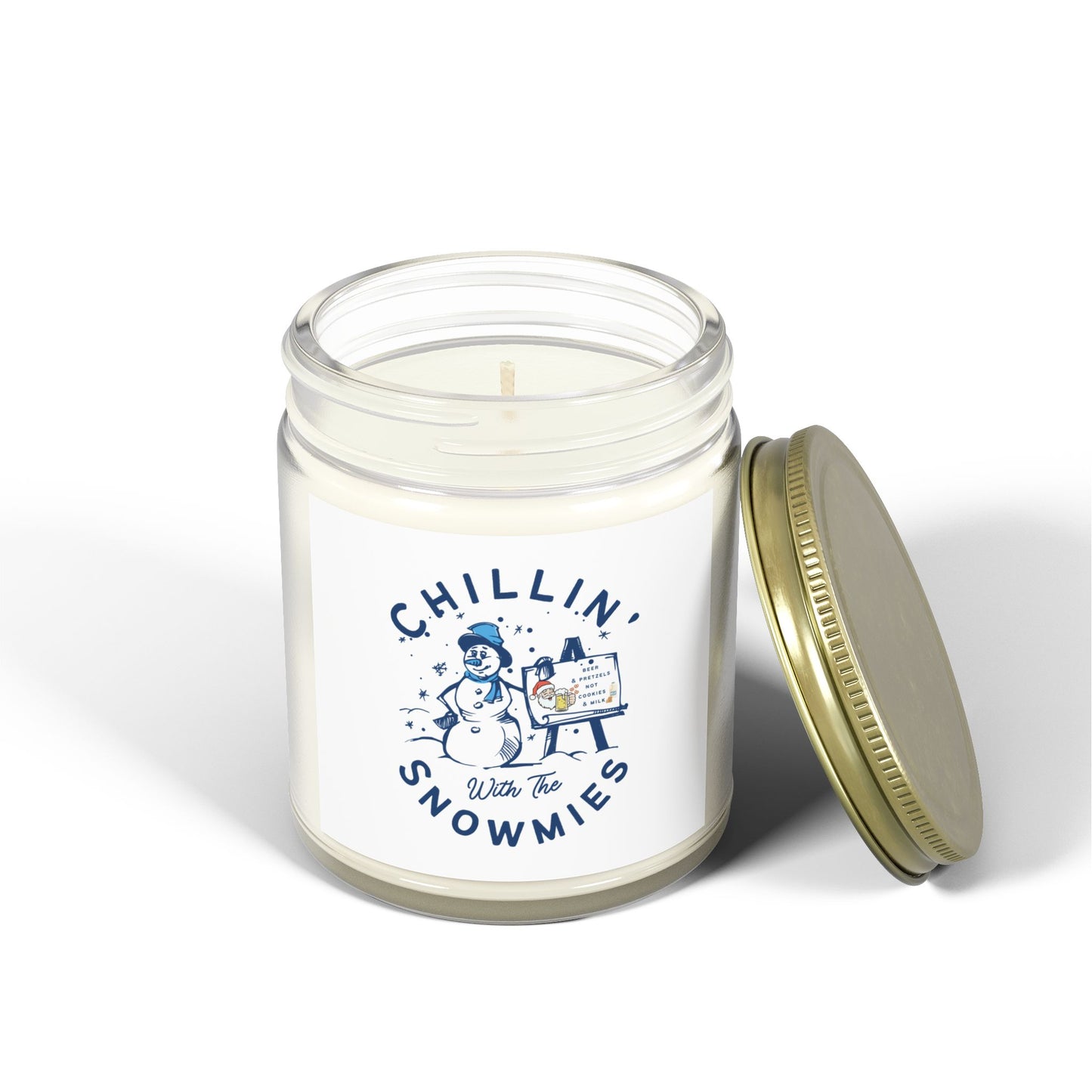 Chillin' Snowmies Scented Candle - Cozy Winter Vibe (4oz & 9oz)