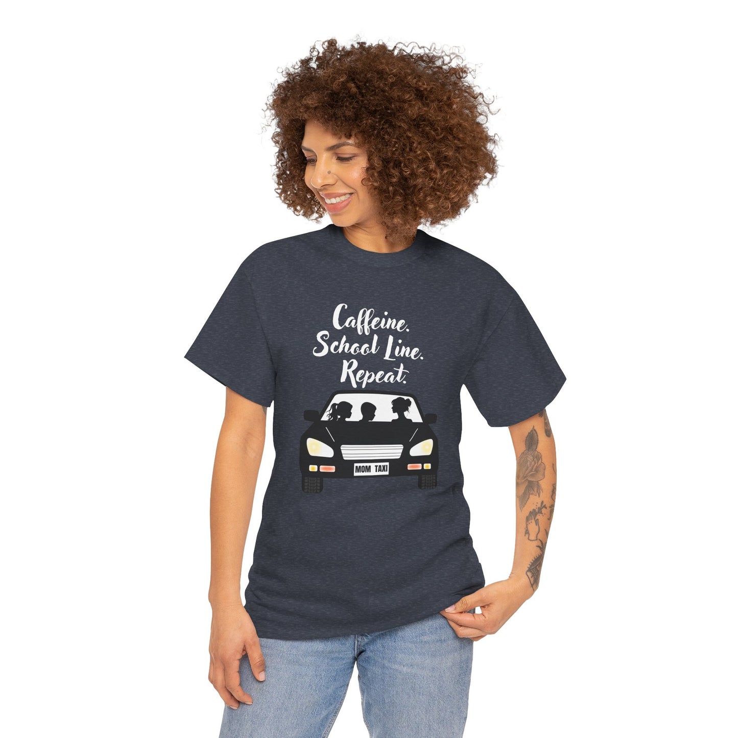 Retro Car Ride Unisex Heavy Cotton Tee - Fun Adventure Graphic Tee