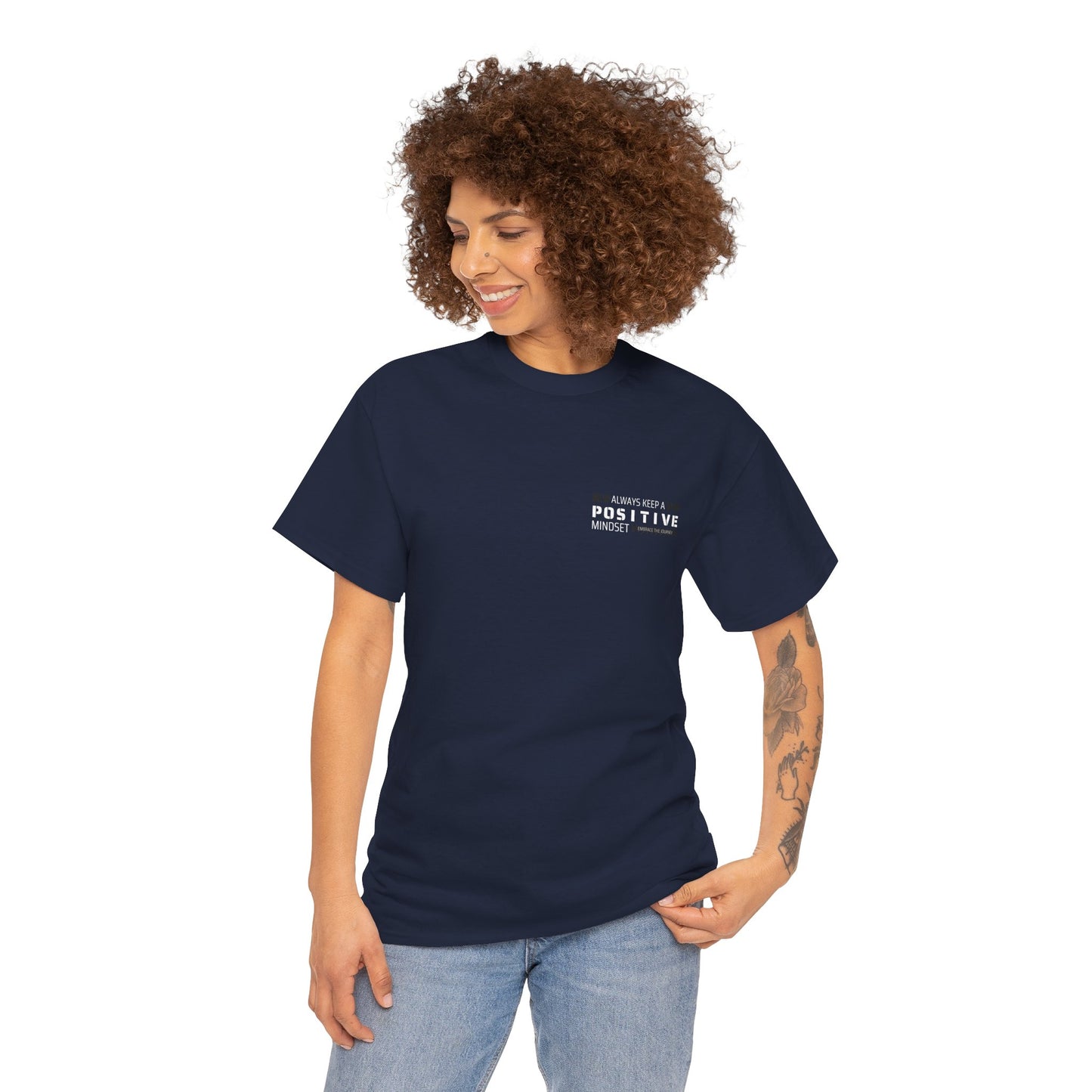 Positive Mindset Unisex Heavy Cotton Tee - Inspiring Daily Wear
