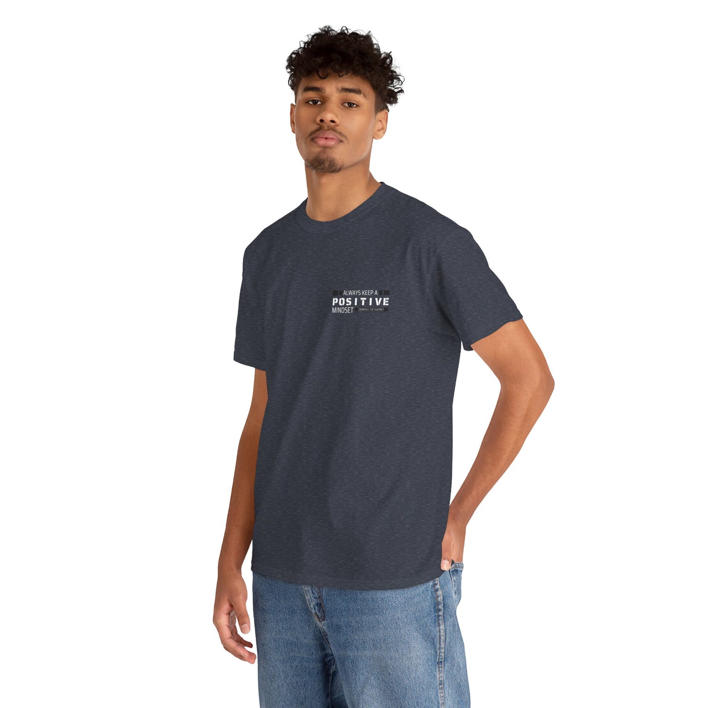 Positive Mindset Unisex Heavy Cotton Tee - Inspiring Daily Wear