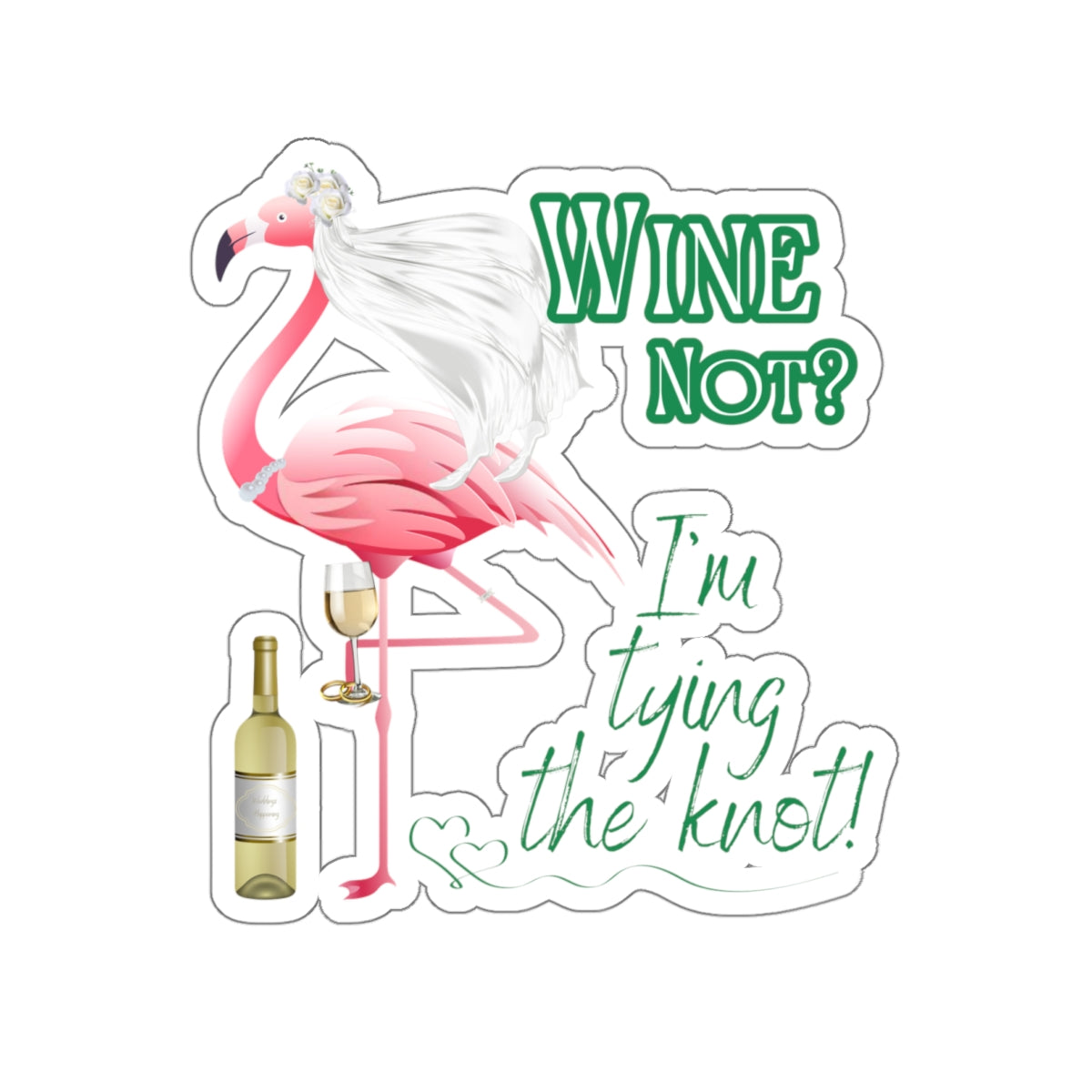 Bride Wedding Sticker Kiss-Cut Stickers