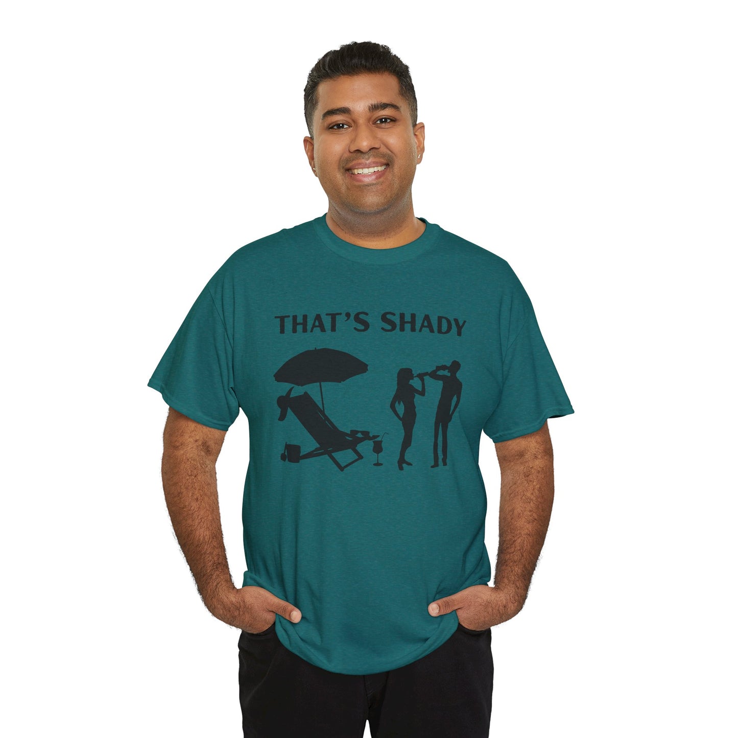 Funny Summer Tee, That's Shady Quote T-Shirt, Beach Dad Gift, Pool Party Outfits, Vacation Humor Tee, Unisex Cotton Shirt