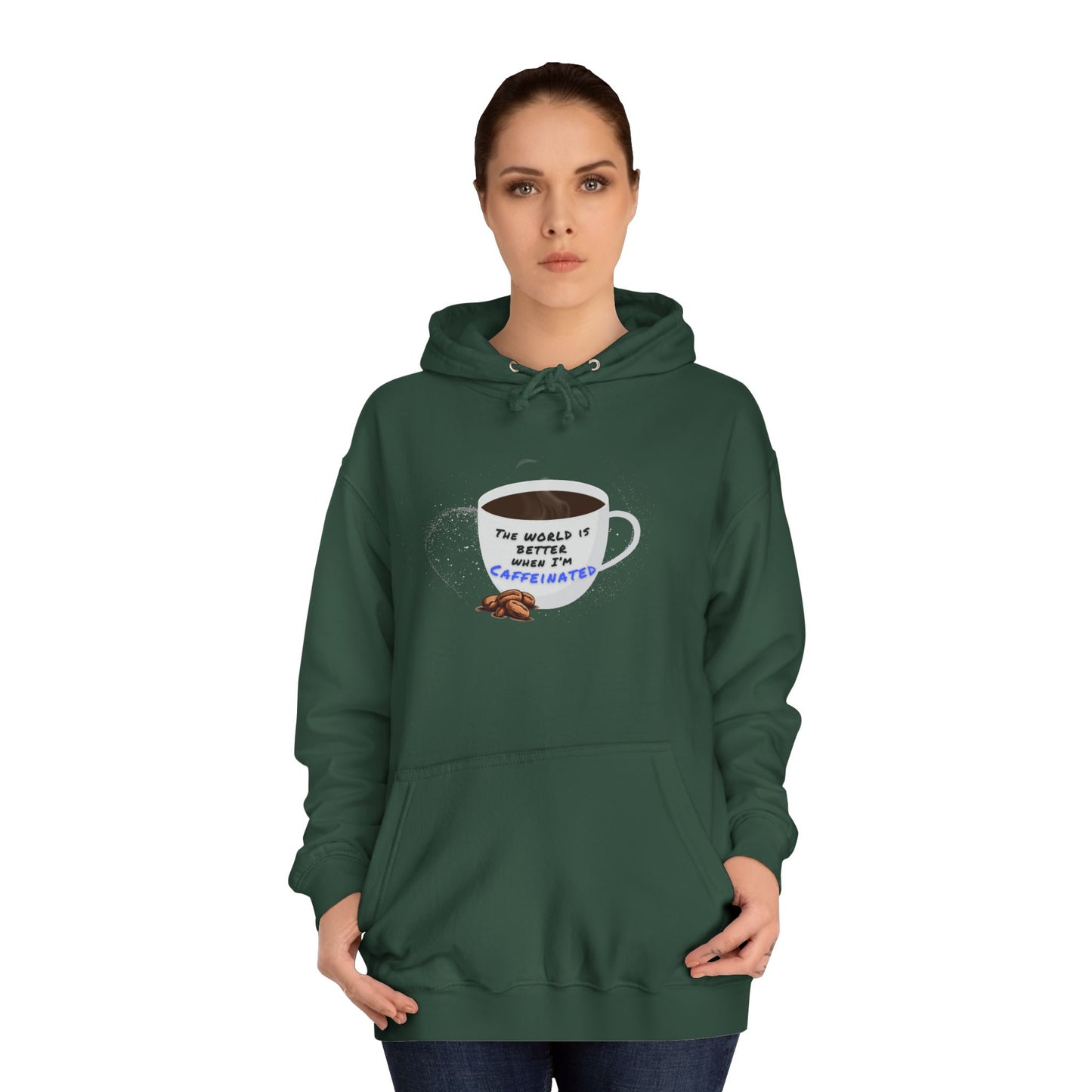 Caffeine Lover Hoodie - Unisex College Hoodie