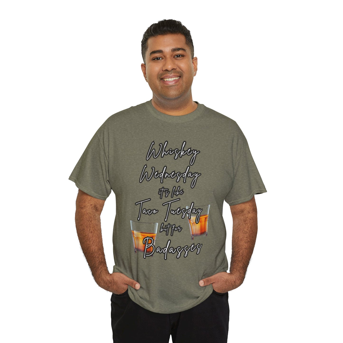 Whiskey Wednesday, Unisex Heavy Cotton Tee