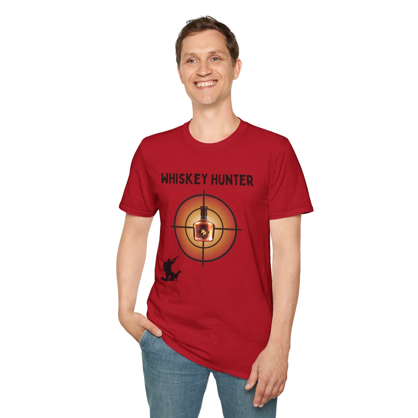 Whiskey Hunter Unisex Softstyle T-Shirt - For Hunting Enthusiasts