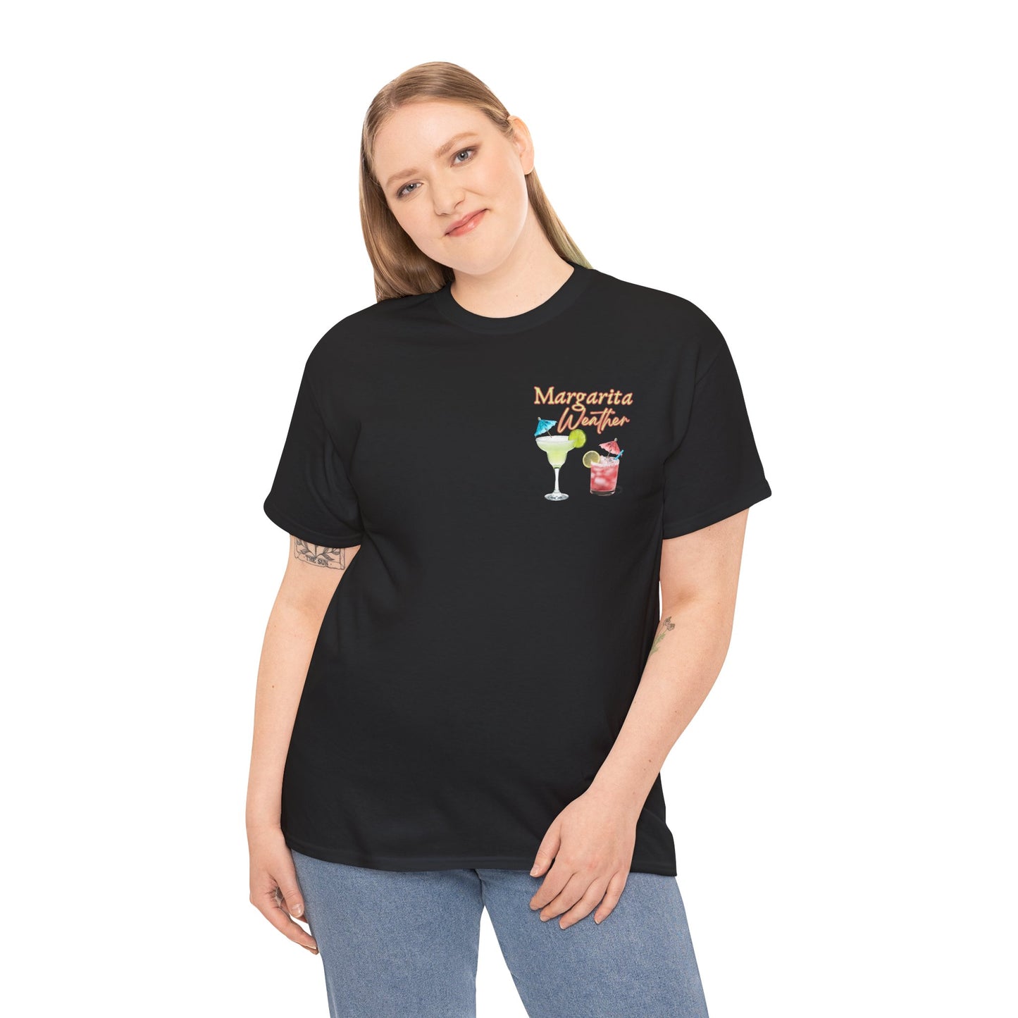 Margarita Vibe Unisex Heavy Cotton Tee, Perfect for Summer Gatherings, Beach Days, Birthday Celebrations, Drink Lovers, Casual Wear