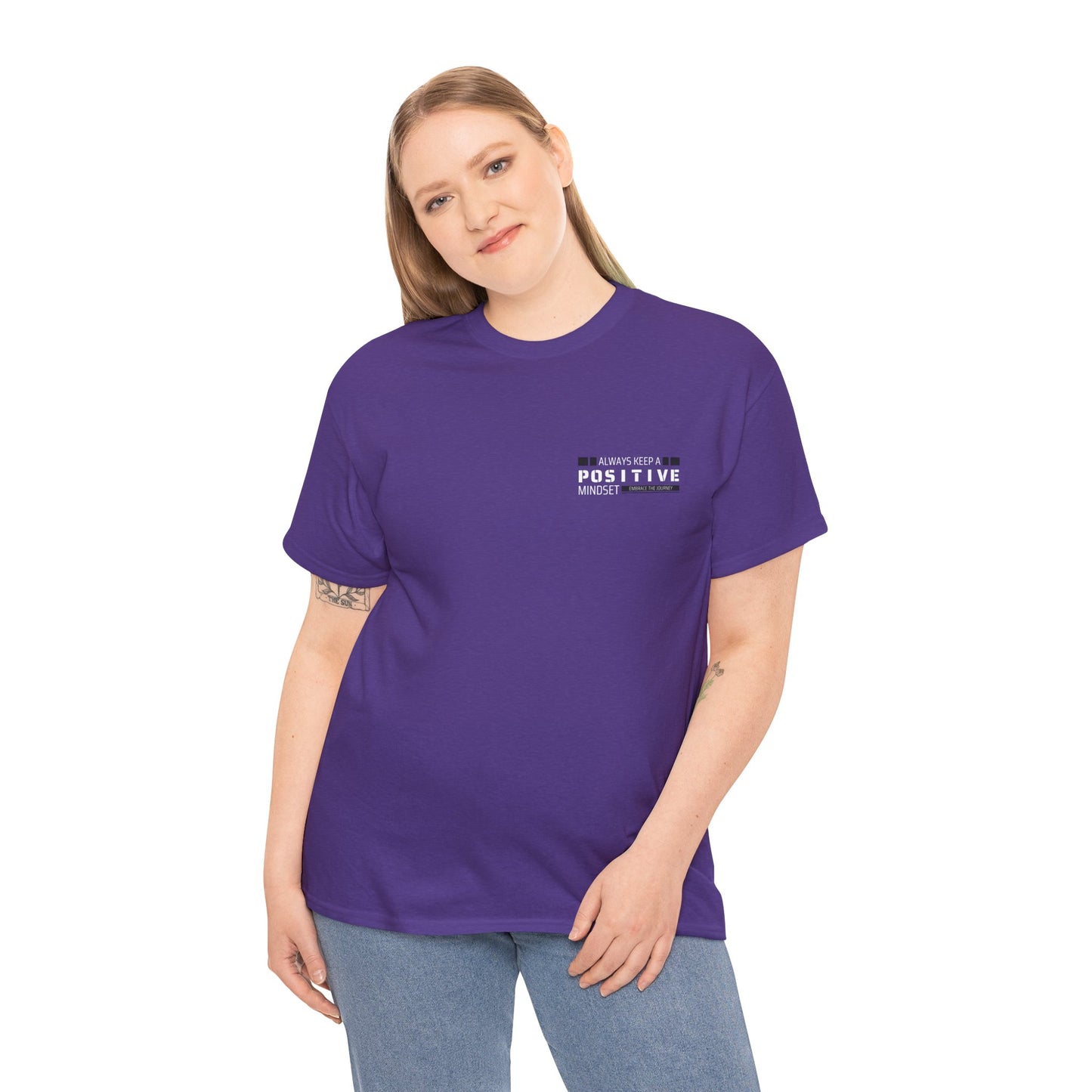 Positive Mindset Unisex Heavy Cotton Tee - Inspiring Daily Wear