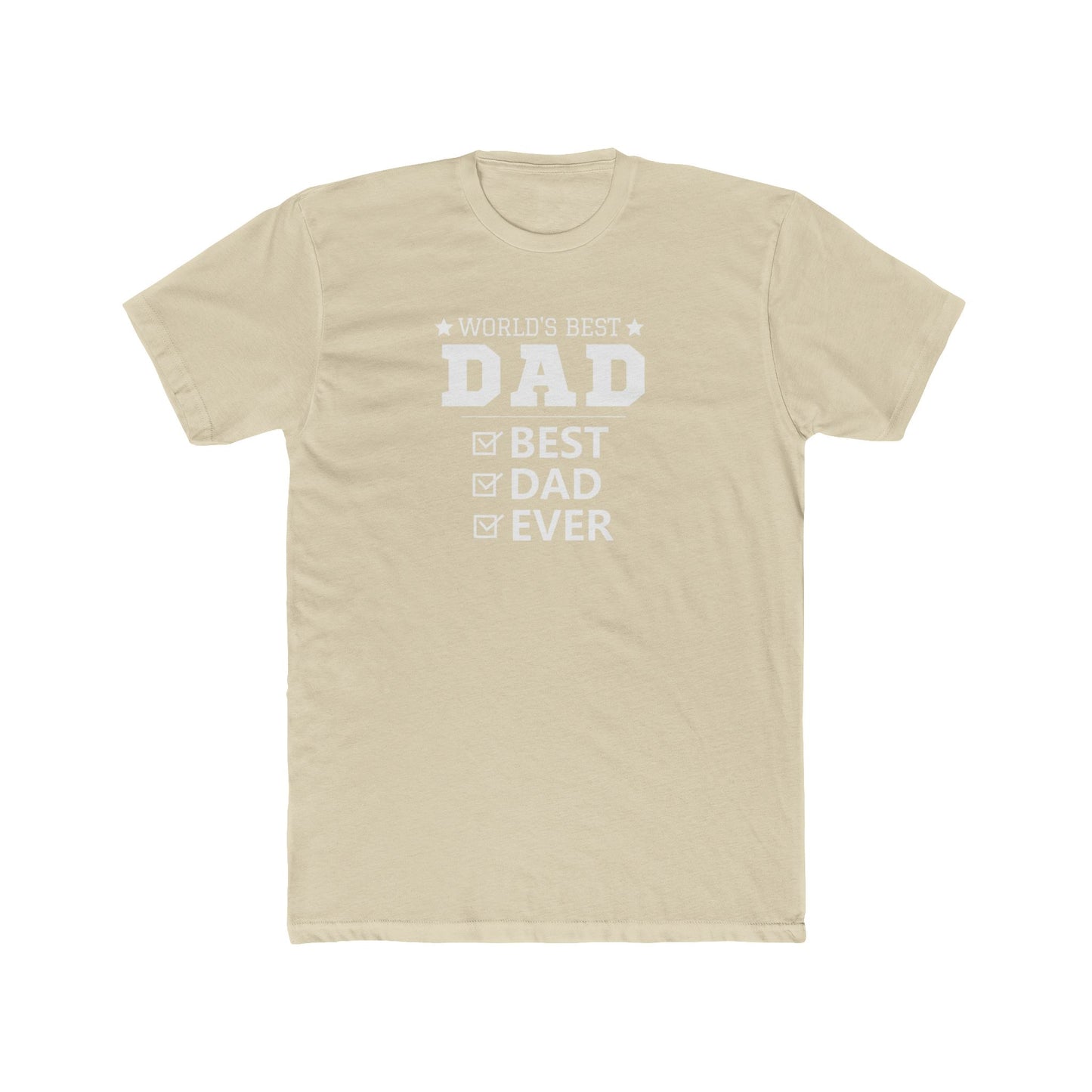 World's Best Dad Unisex Cotton Crew Tee – Perfect Father's Day Gift