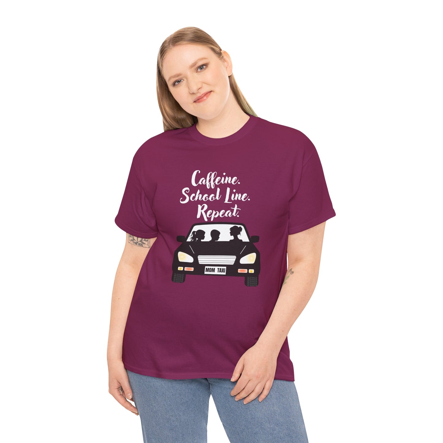 Retro Car Ride Unisex Heavy Cotton Tee - Fun Adventure Graphic Tee