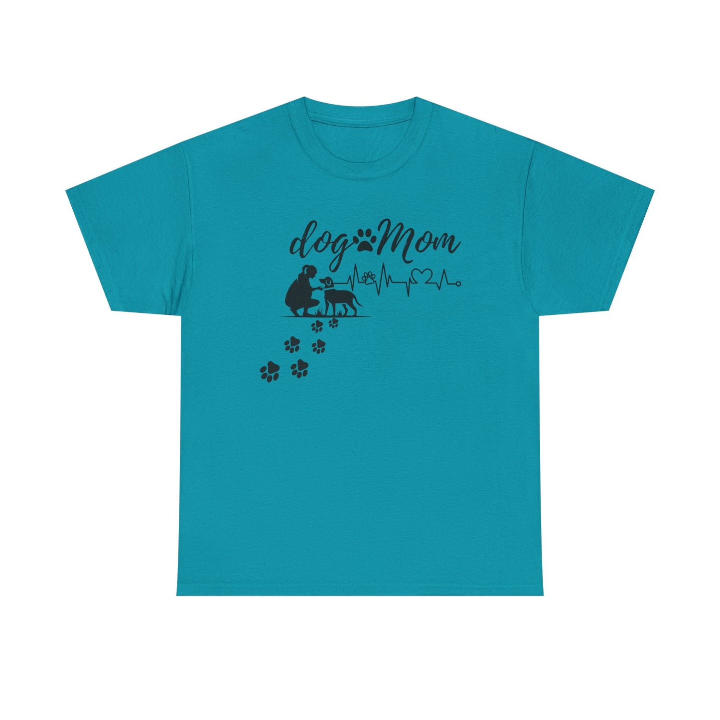 Cute Dog Mom Unisex Heavy Cotton Tee - Perfect Gift for Dog Lovers