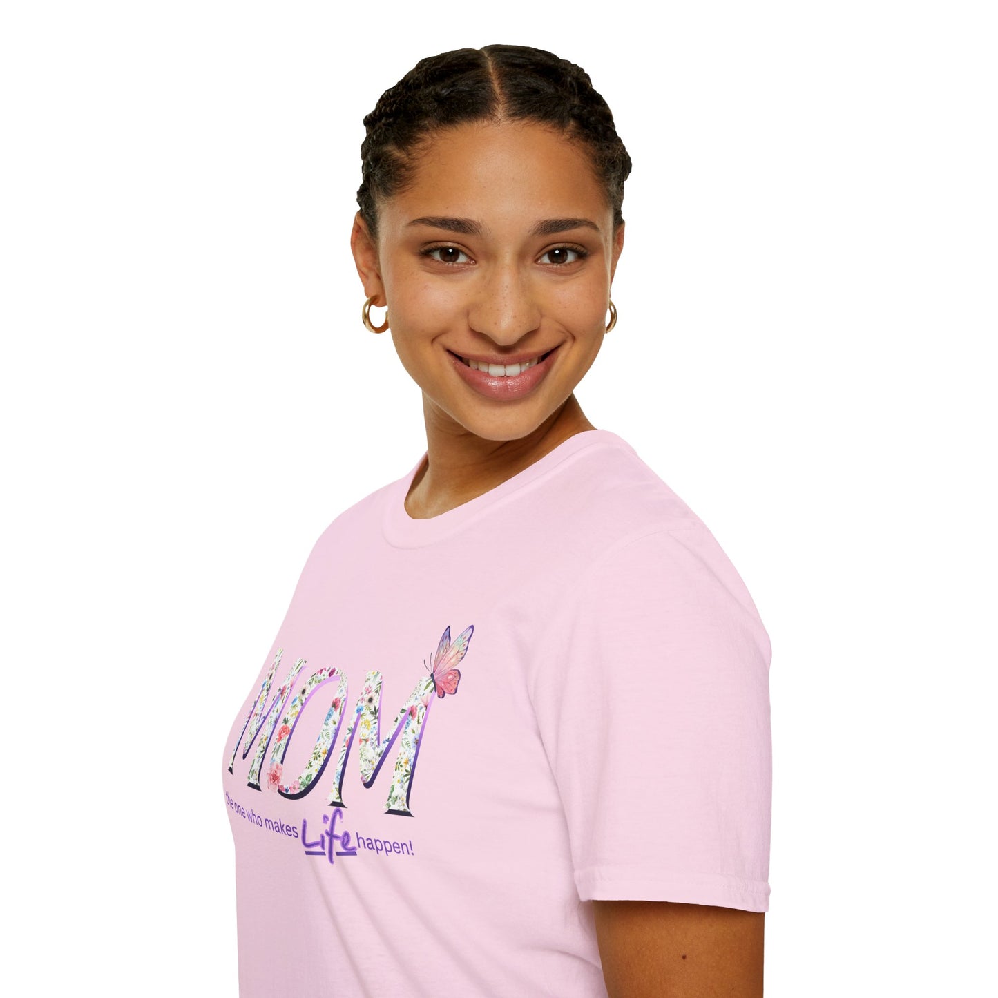 Floral Butterfly MOM T-Shirt - Perfect Gift for Mother's Day