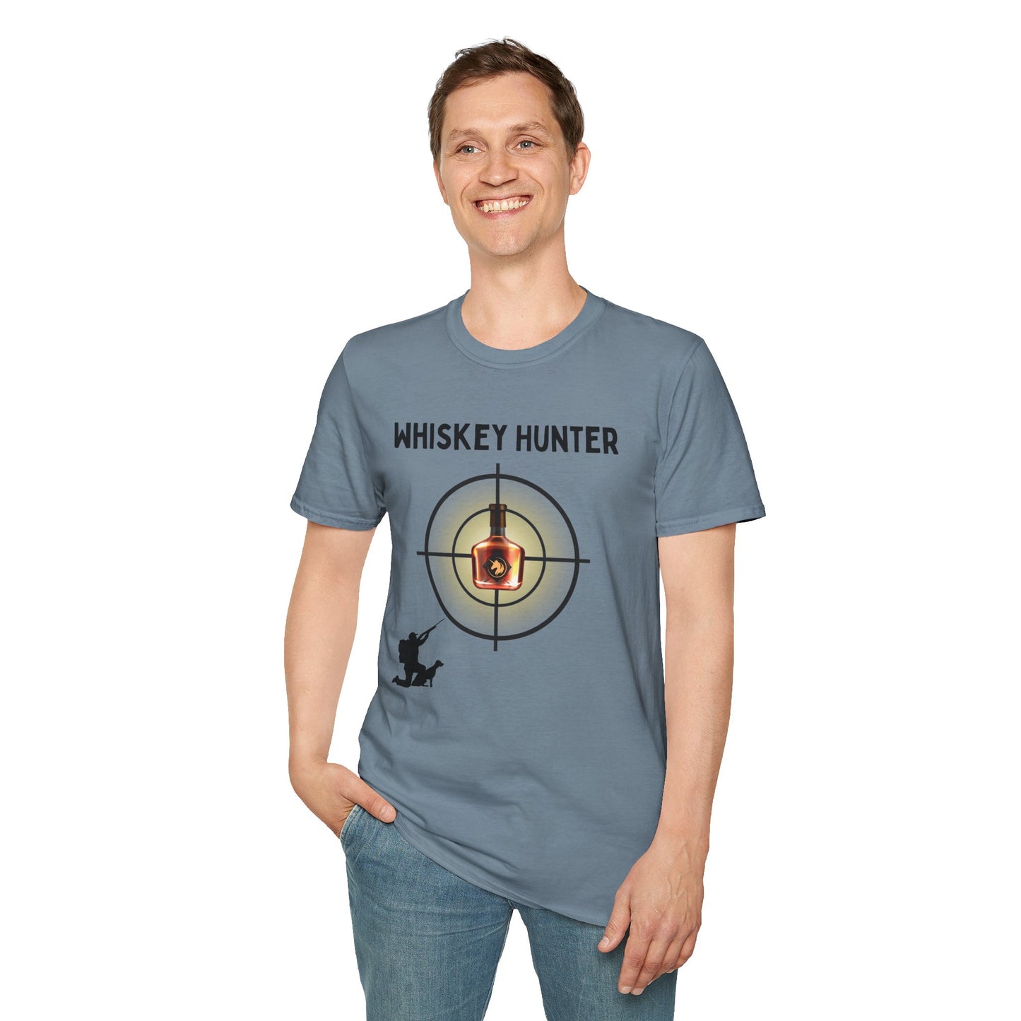 Whiskey Hunter Unisex Softstyle T-Shirt - For Hunting Enthusiasts