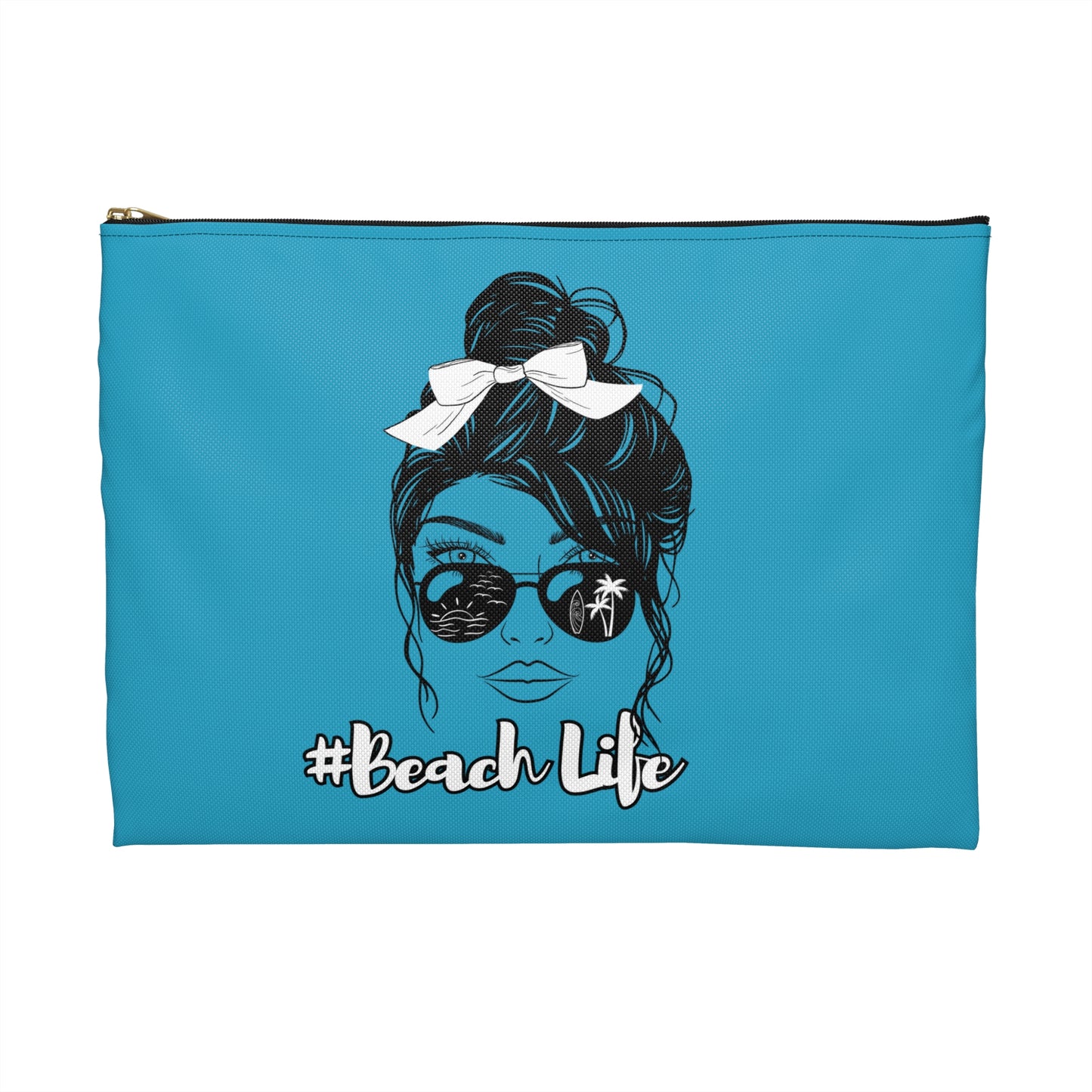 #Beach Life Accessory Pouch - Stylish Summer Storage for Beach Lovers