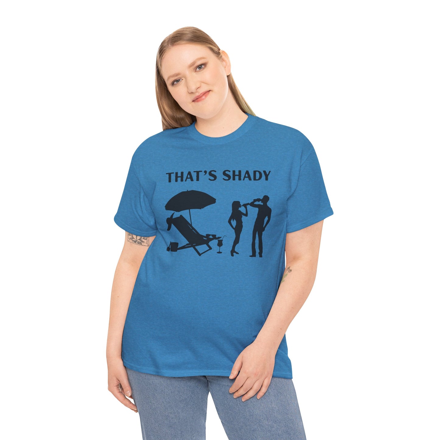 Funny Summer Tee, That's Shady Quote T-Shirt, Beach Dad Gift, Pool Party Outfits, Vacation Humor Tee, Unisex Cotton Shirt