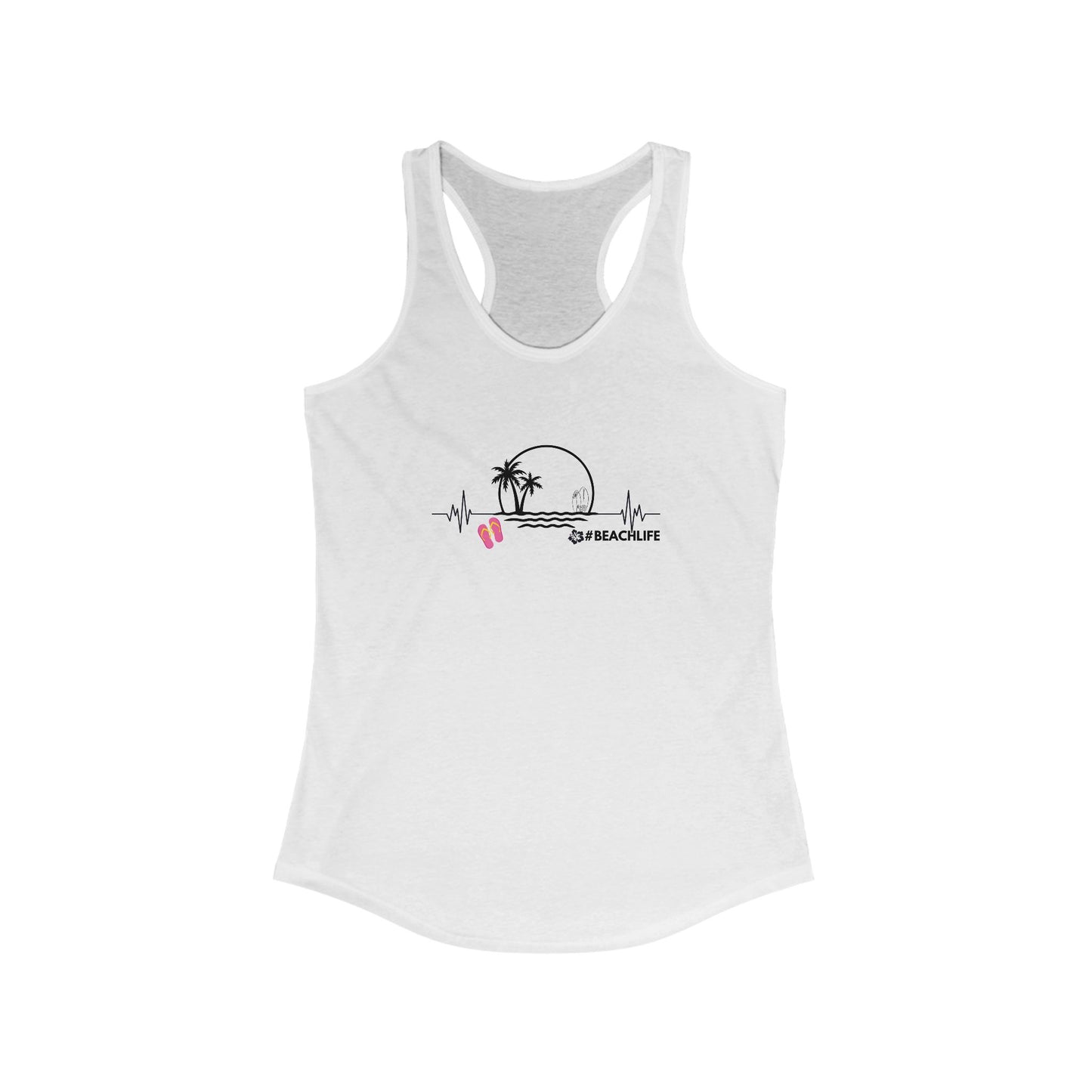 Beach Life Racerback Tank for Women - Perfect Summer Top