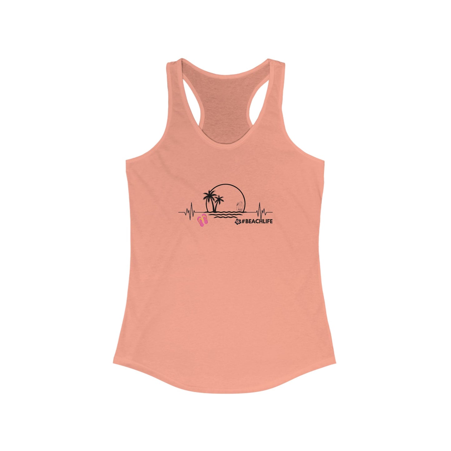 Beach Life Racerback Tank for Women - Perfect Summer Top