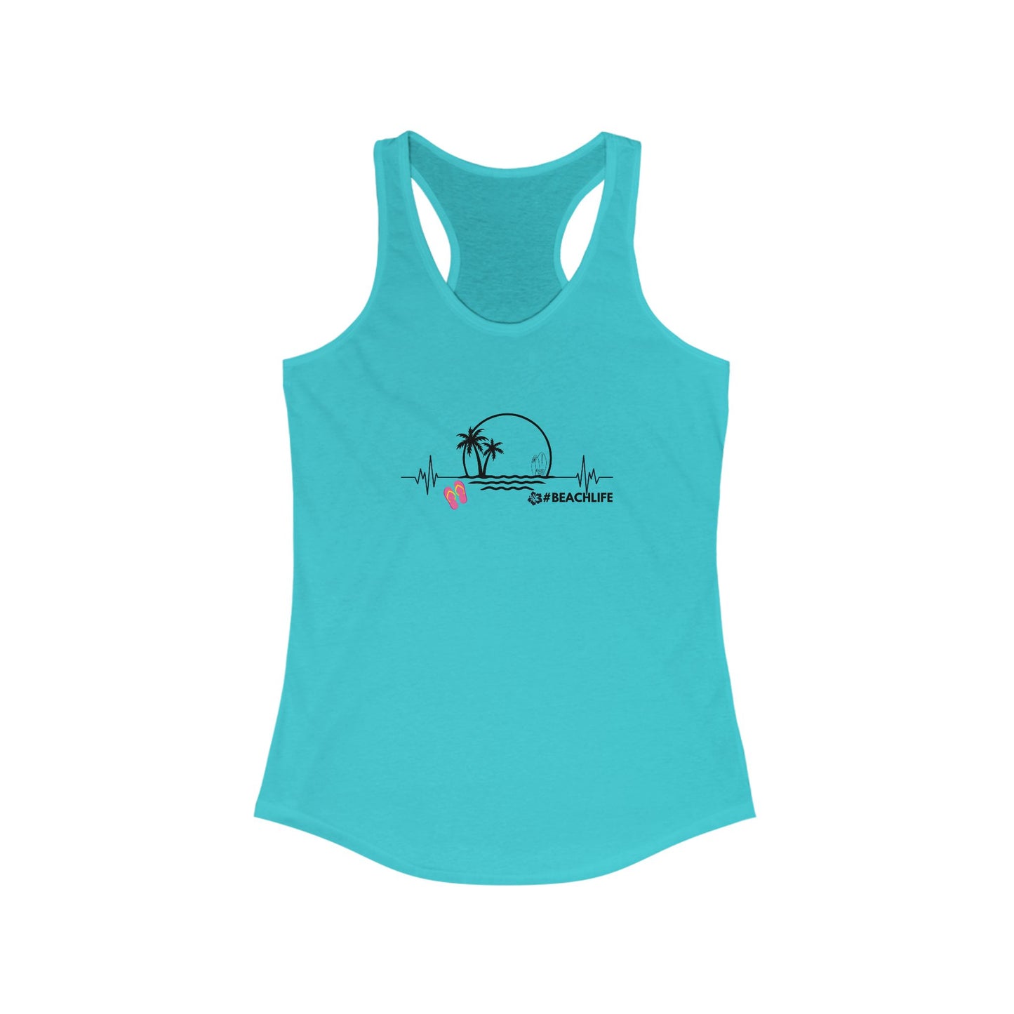 Beach Life Racerback Tank for Women - Perfect Summer Top