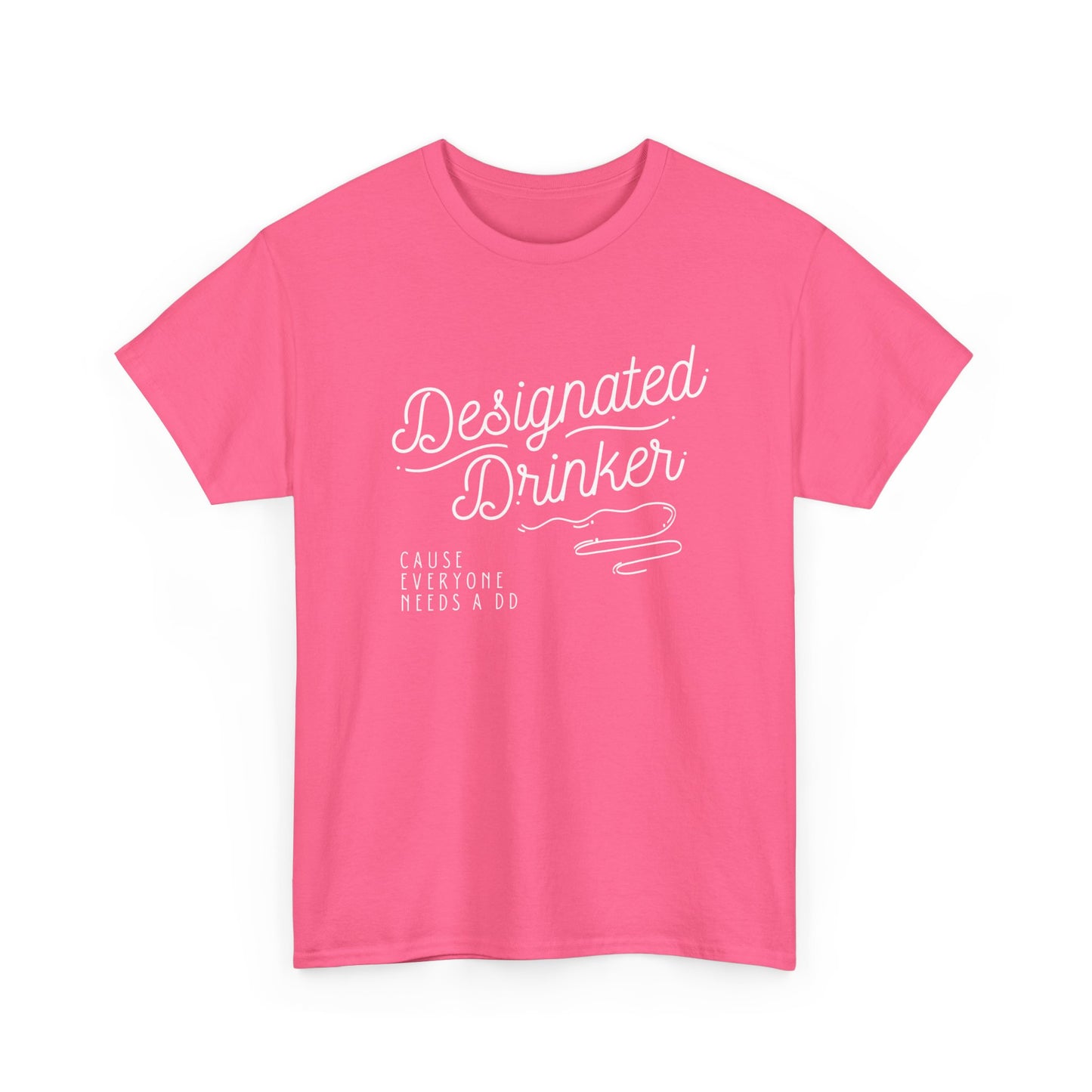 DD Designated Drinker Unisex Heavy Cotton Tee - Perfect for Parties & Gatherings