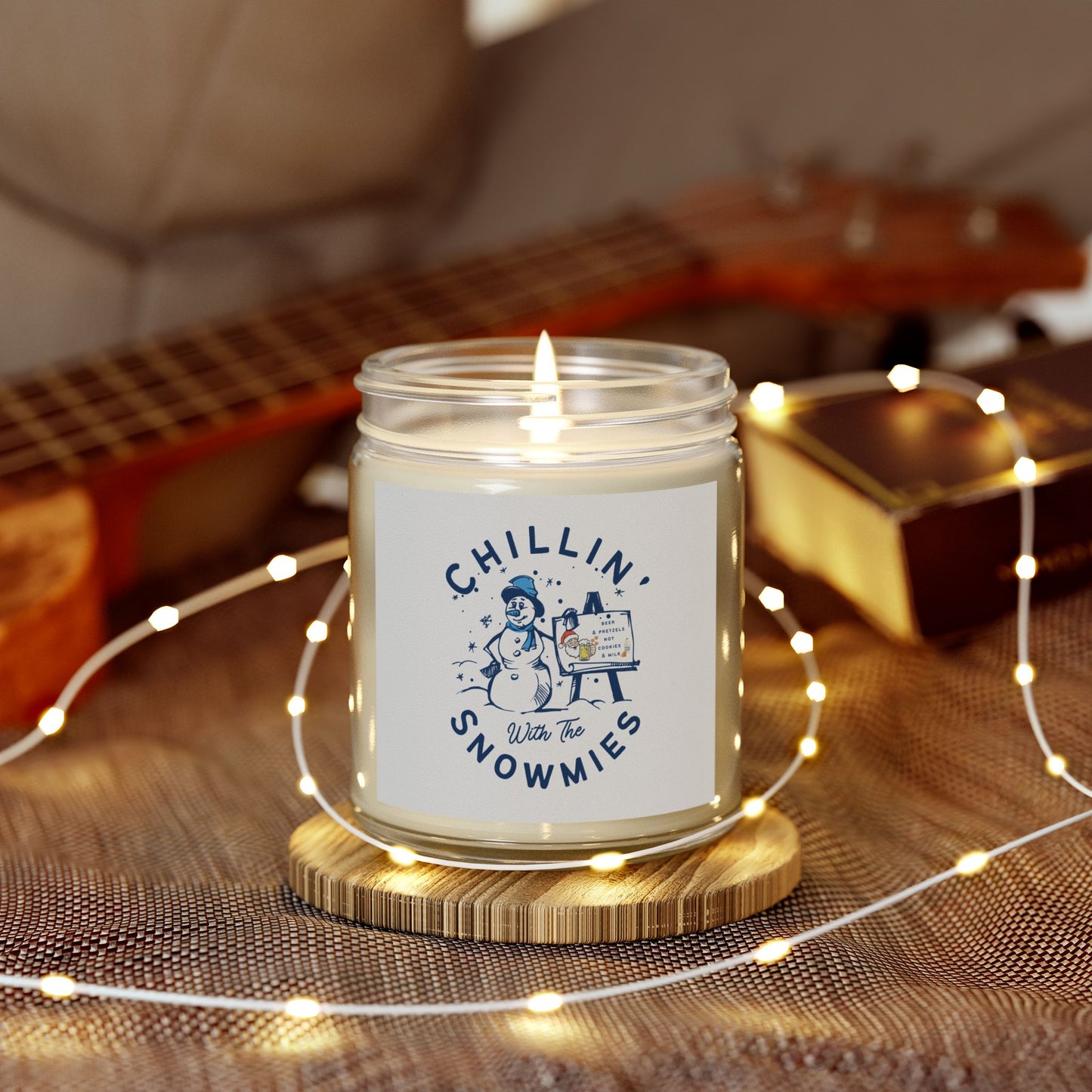 Chillin' Snowmies Scented Candle - Cozy Winter Vibe (4oz & 9oz)