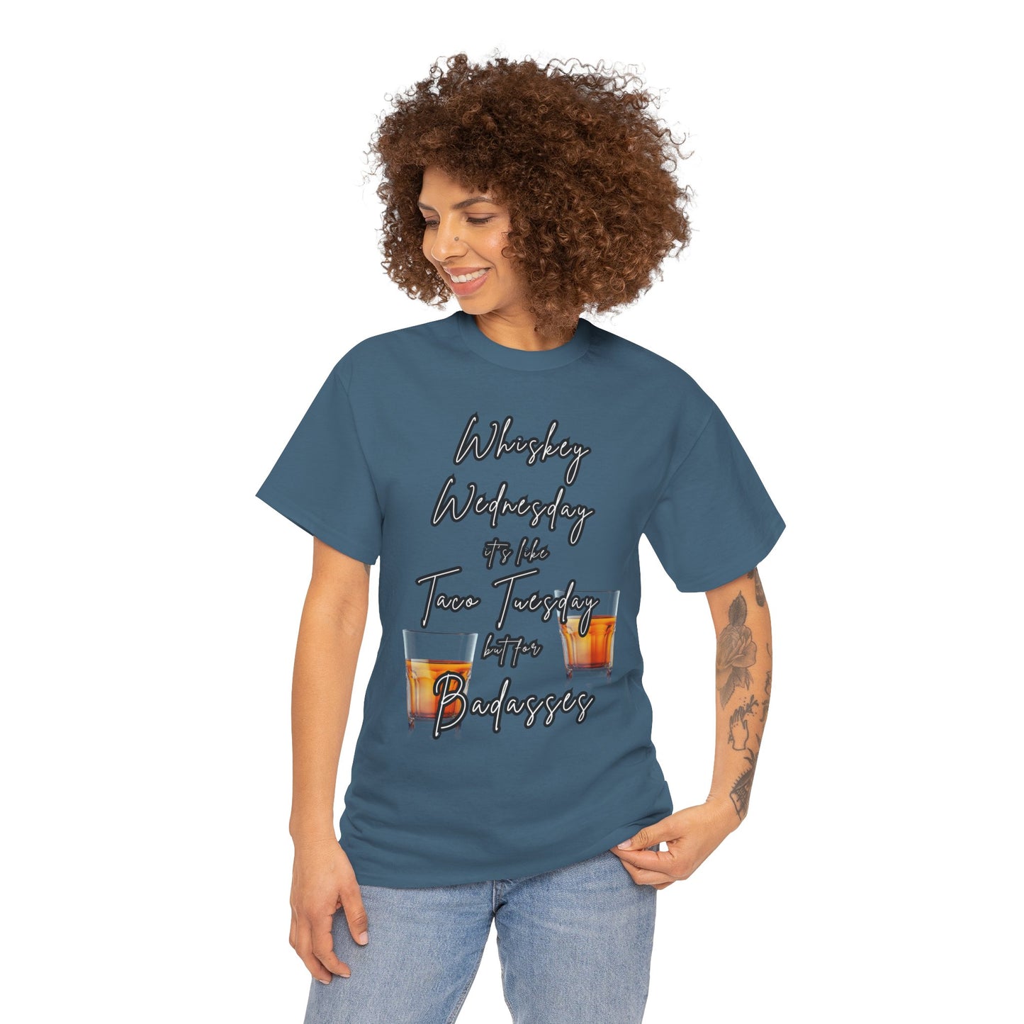 Whiskey Wednesday, Unisex Heavy Cotton Tee