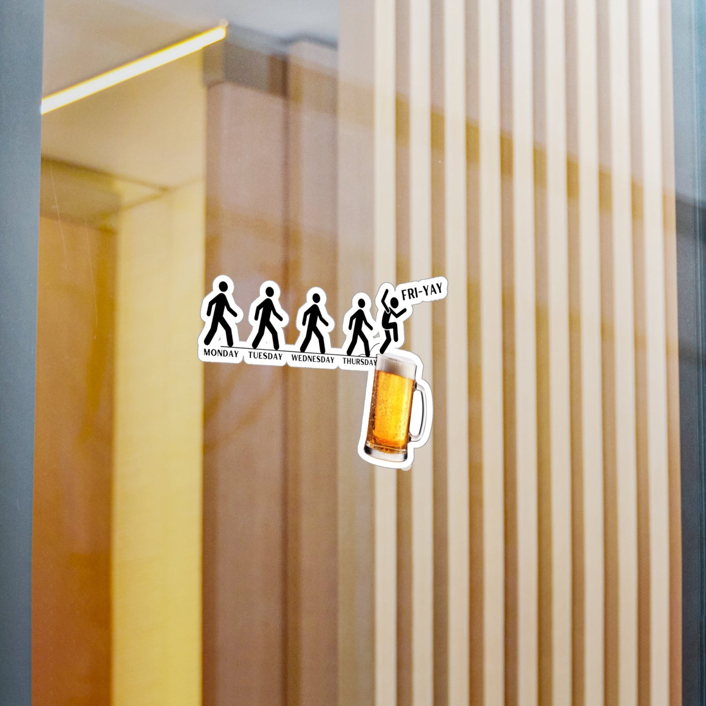 Friday Beer, Kiss-Cut Vinyl Decals