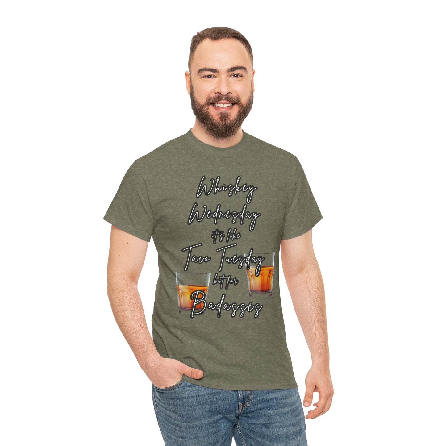 Whiskey Wednesday, Unisex Heavy Cotton Tee