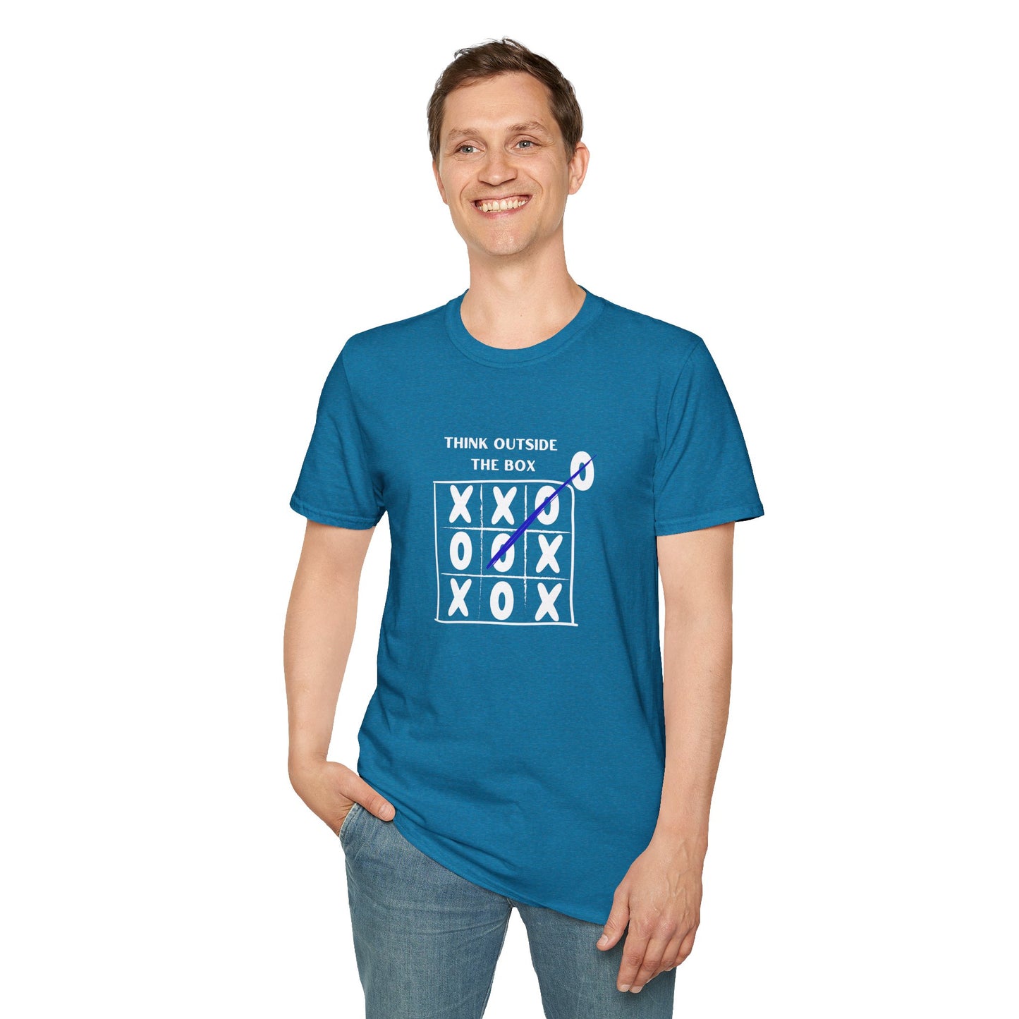 Think Outside the Box Unisex T-Shirt - Creative & Motivational Graphic Tee