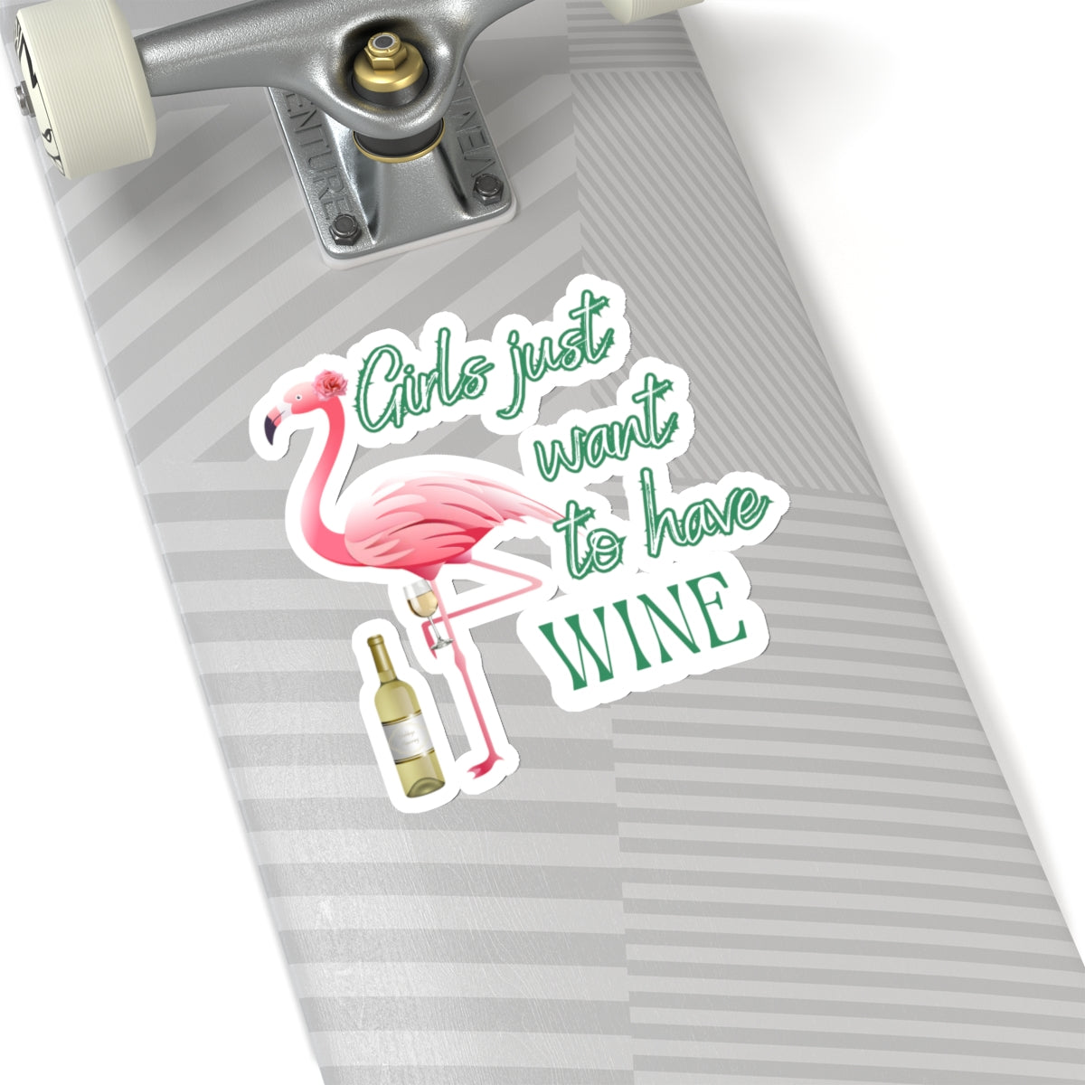 Girls just want to have Wine, Kiss-Cut Stickers