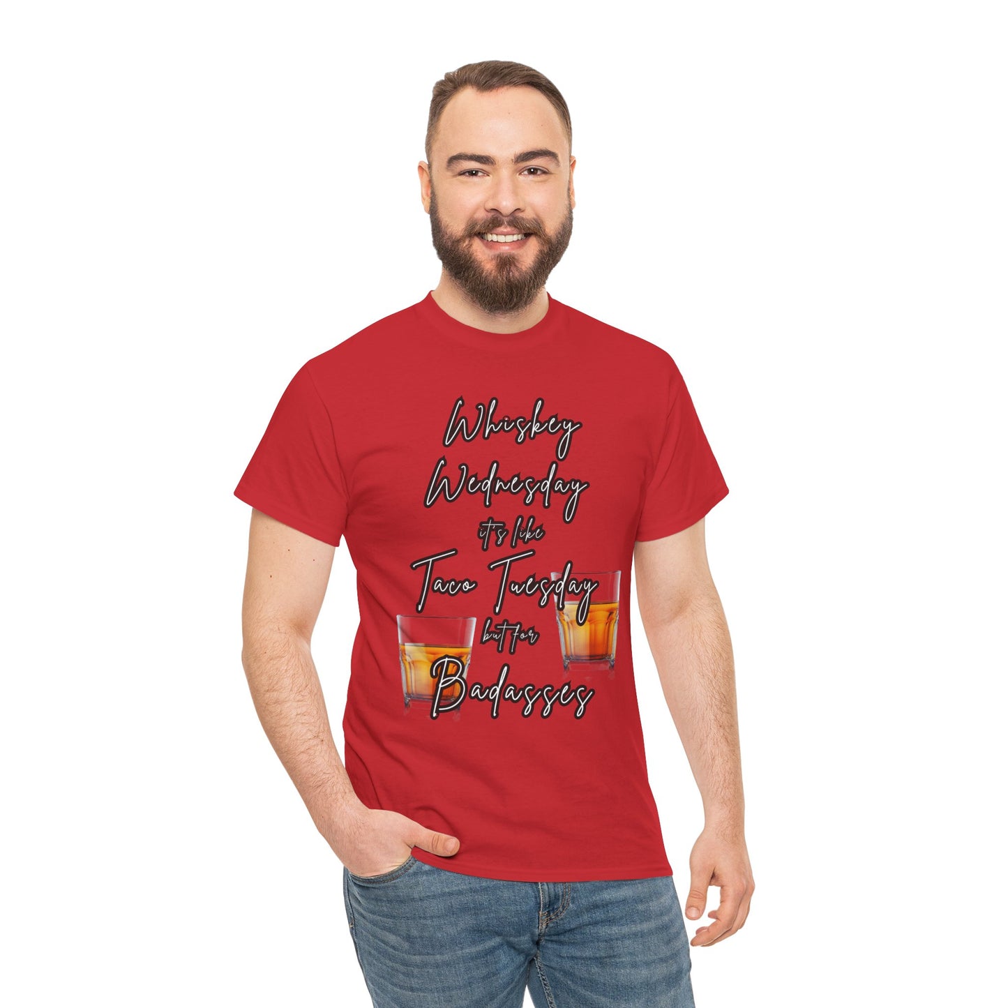 Whiskey Wednesday, Unisex Heavy Cotton Tee
