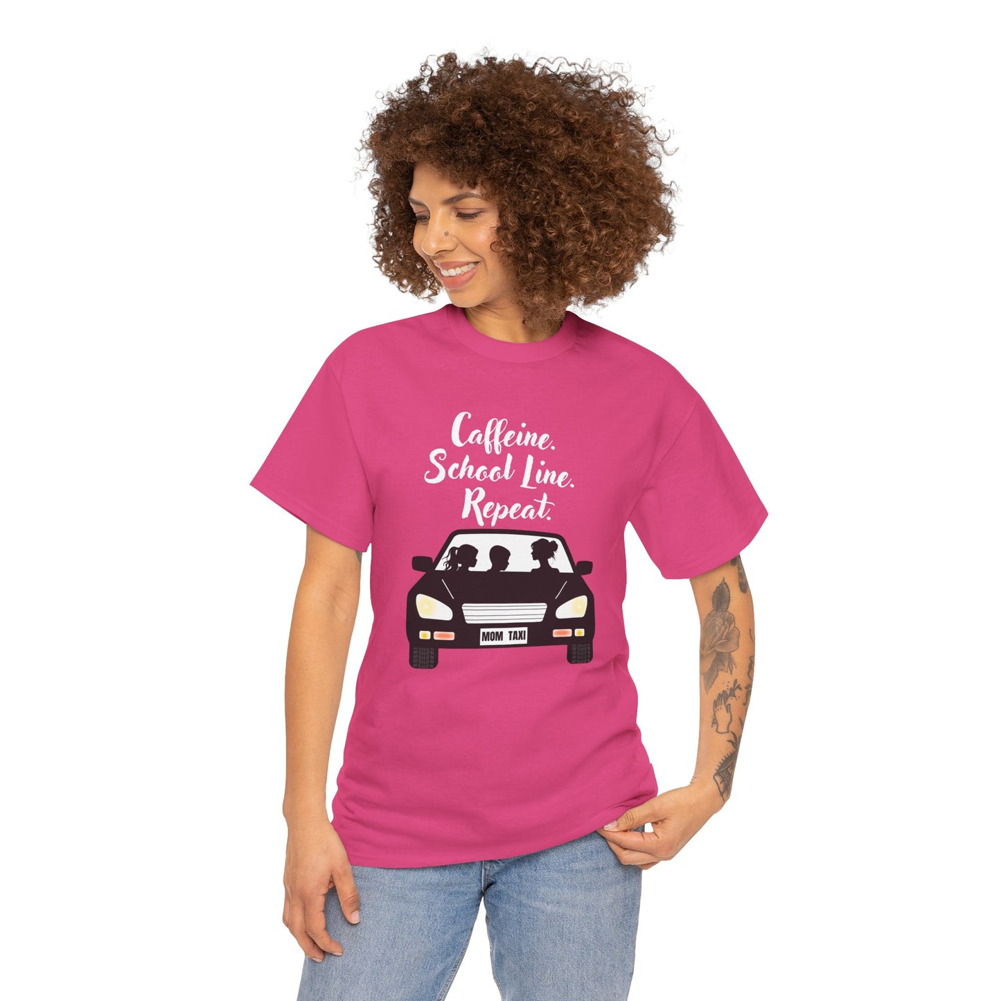 Retro Car Ride Unisex Heavy Cotton Tee - Fun Adventure Graphic Tee
