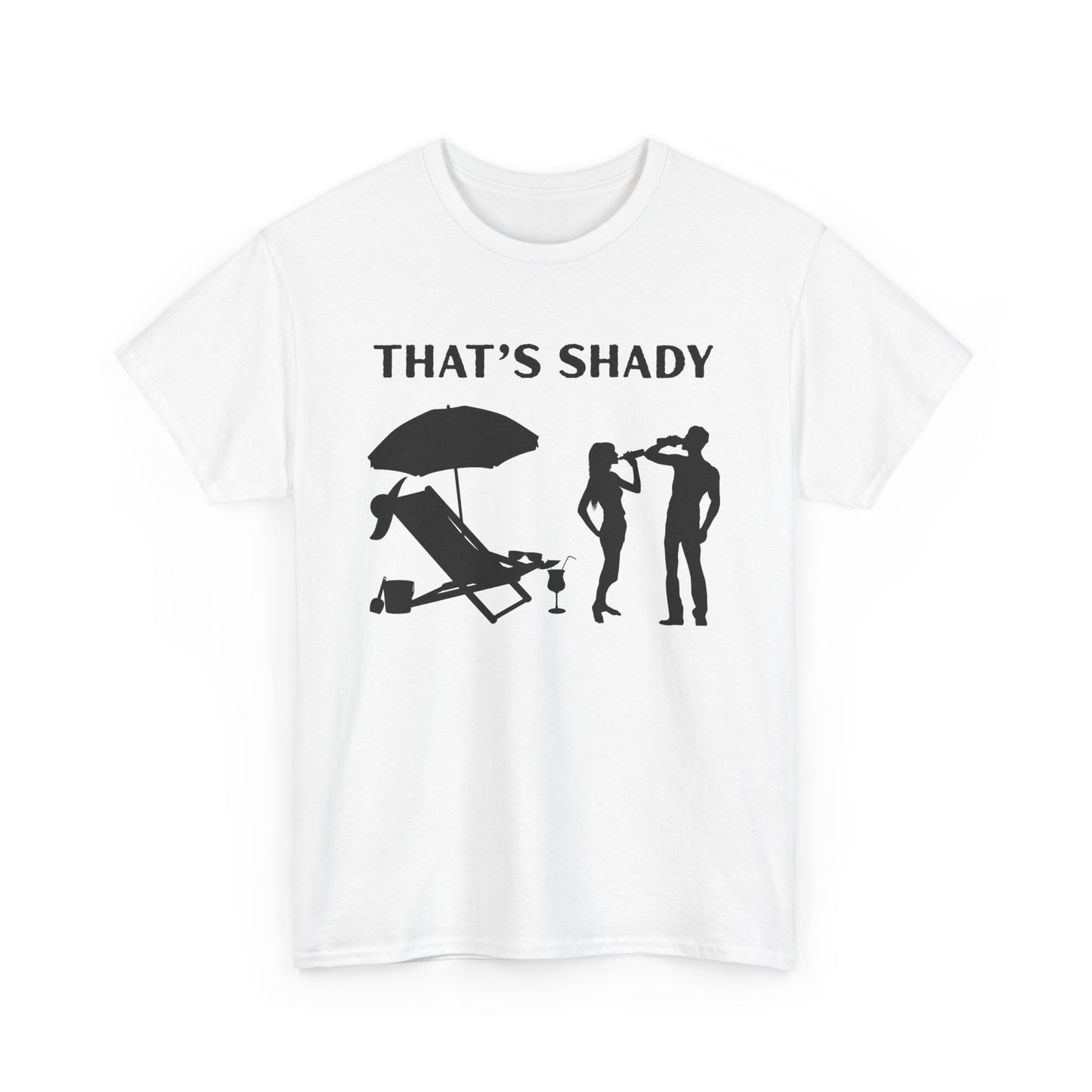 Funny Summer Tee, That's Shady Quote T-Shirt, Beach Dad Gift, Pool Party Outfits, Vacation Humor Tee, Unisex Cotton Shirt