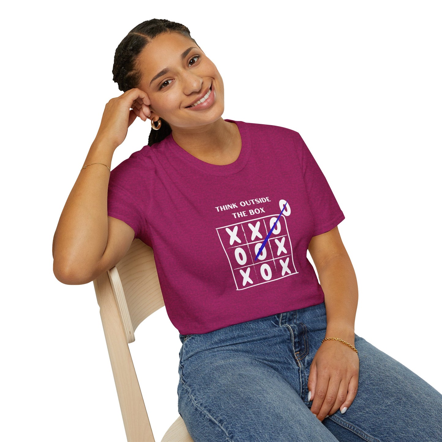 Think Outside the Box Unisex T-Shirt - Creative & Motivational Graphic Tee
