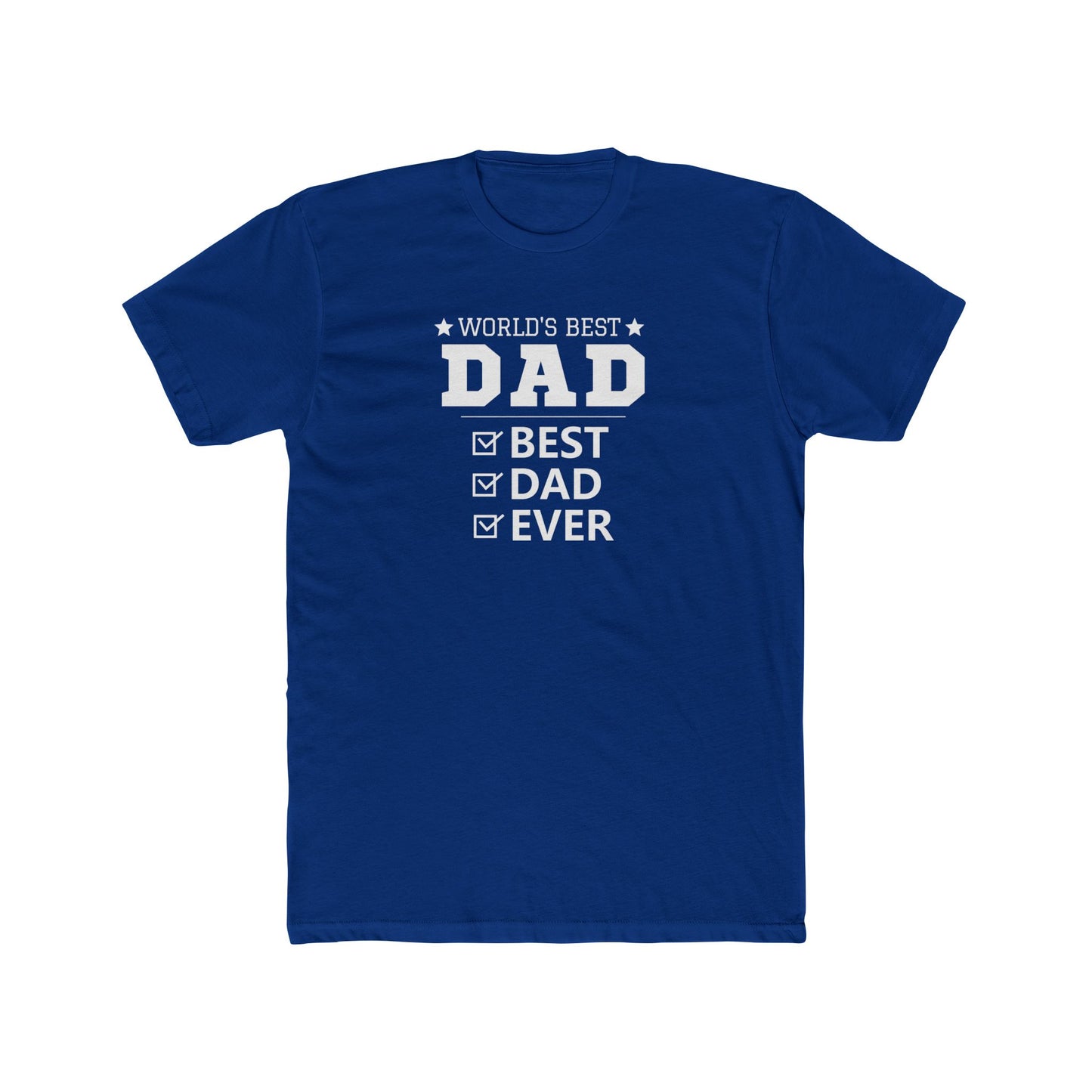 World's Best Dad Unisex Cotton Crew Tee – Perfect Father's Day Gift