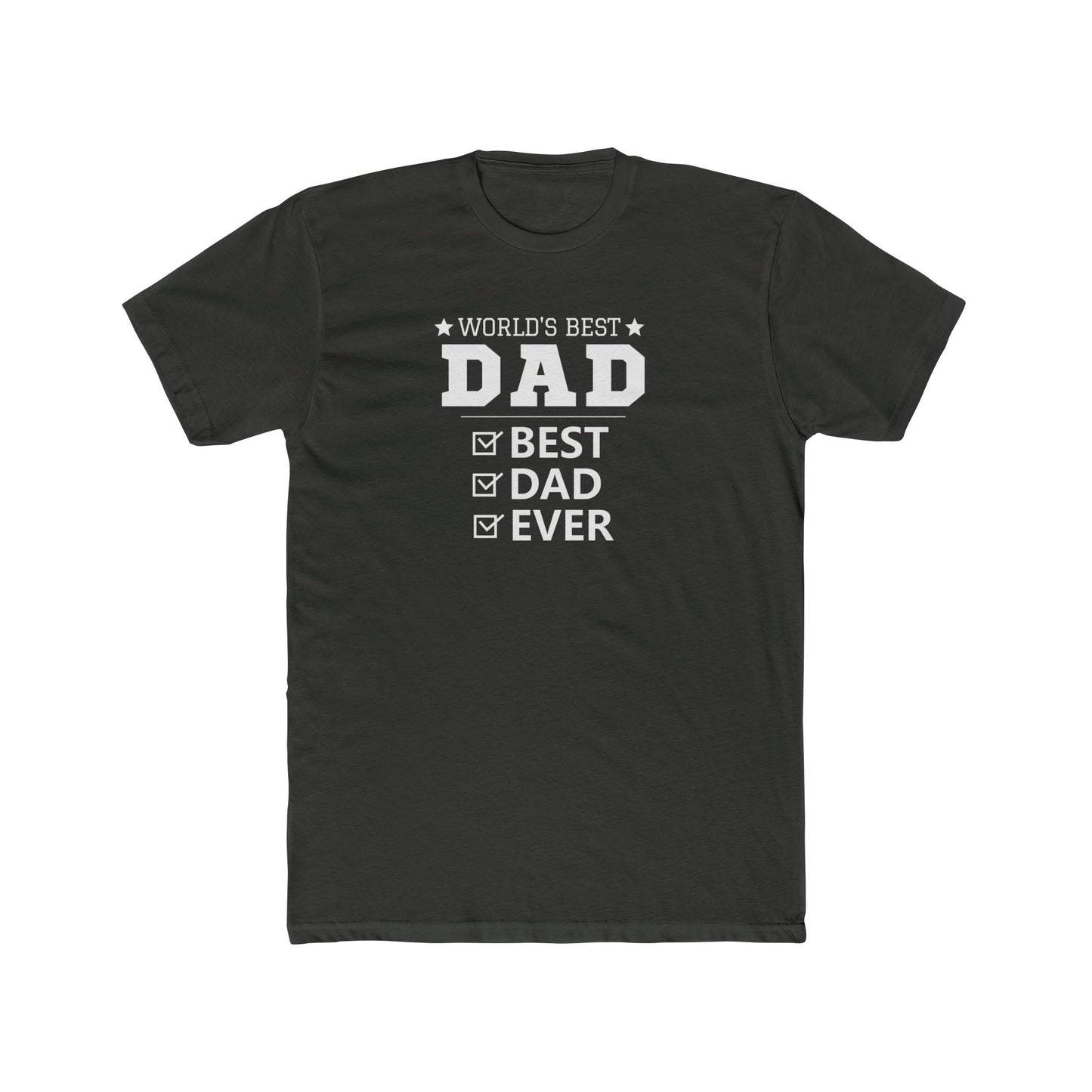 World's Best Dad Unisex Cotton Crew Tee – Perfect Father's Day Gift