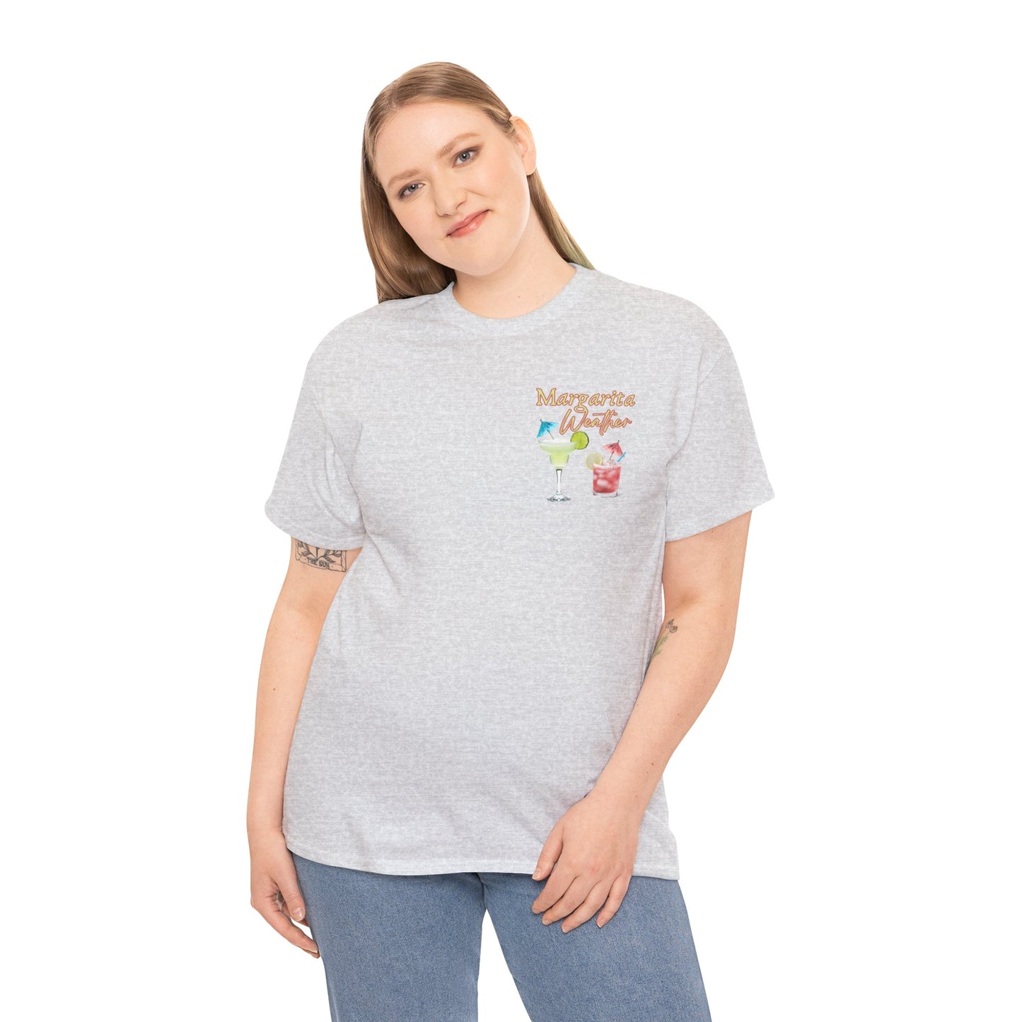 Margarita Vibe Unisex Heavy Cotton Tee, Perfect for Summer Gatherings, Beach Days, Birthday Celebrations, Drink Lovers, Casual Wear