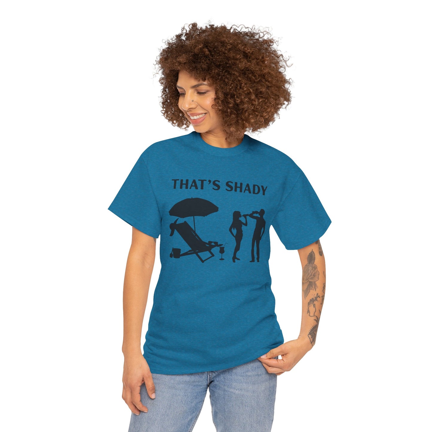 Funny Summer Tee, That's Shady Quote T-Shirt, Beach Dad Gift, Pool Party Outfits, Vacation Humor Tee, Unisex Cotton Shirt