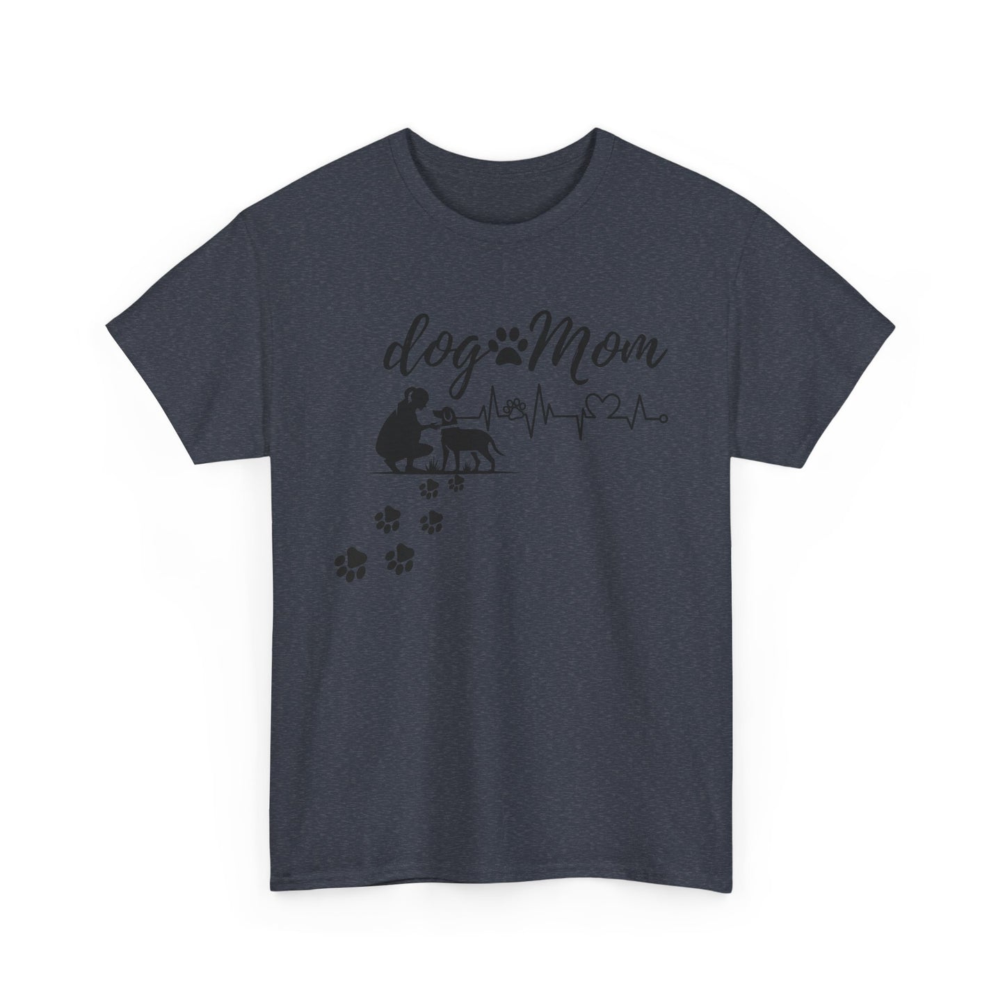 Cute Dog Mom Unisex Heavy Cotton Tee - Perfect Gift for Dog Lovers